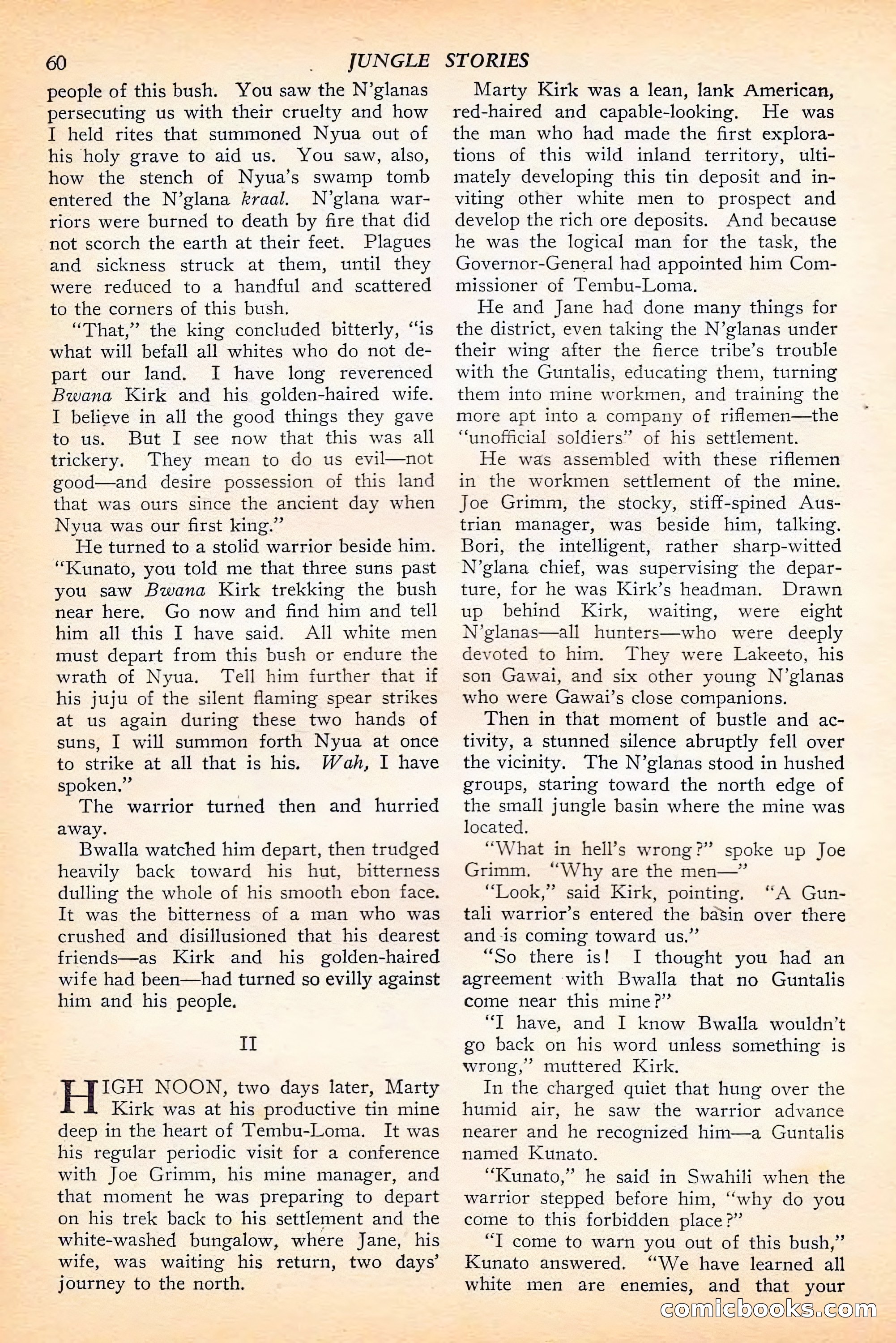 Jungle Stories, Spring 1946 — page 62 of 132