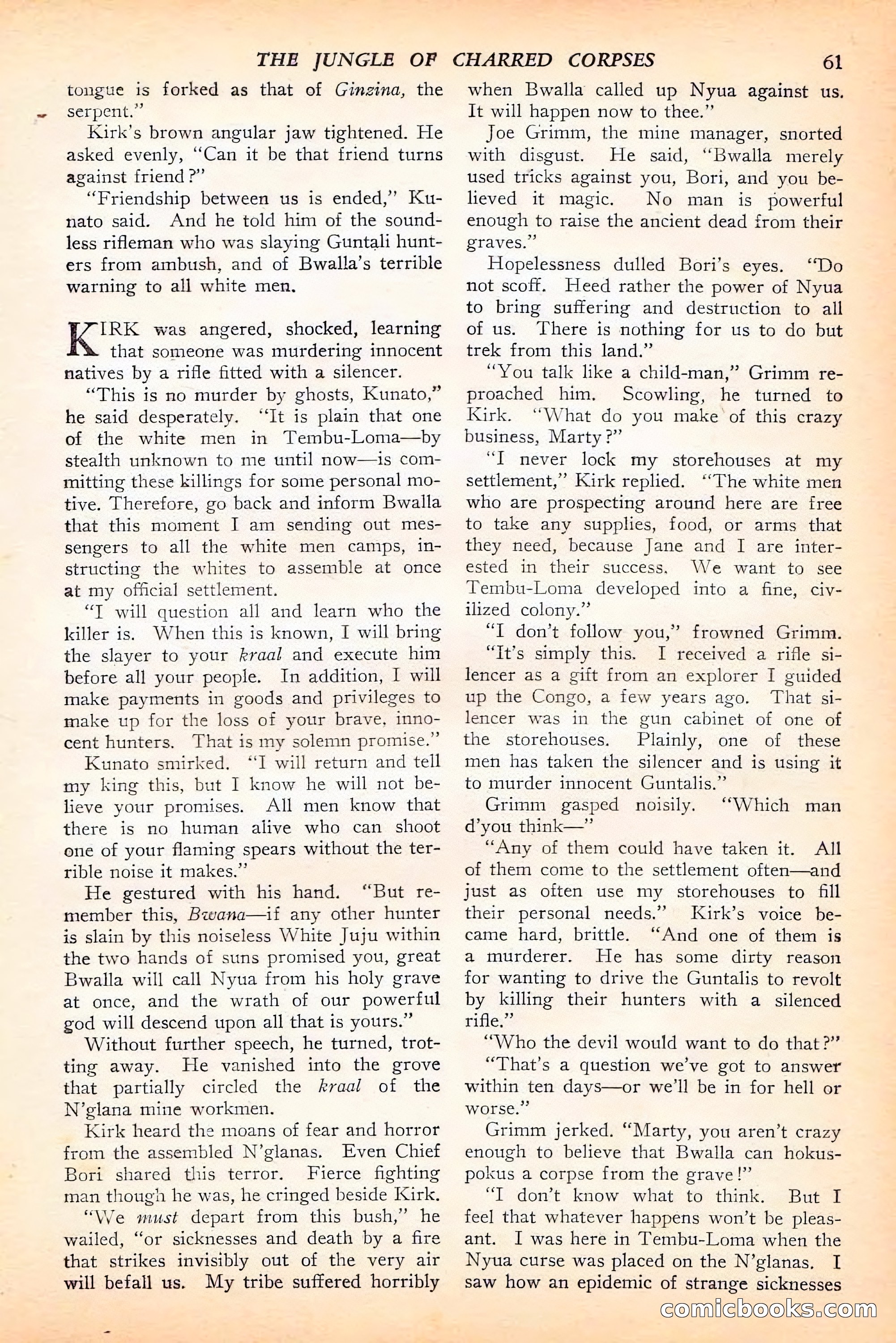 Jungle Stories, Spring 1946 — page 63 of 132