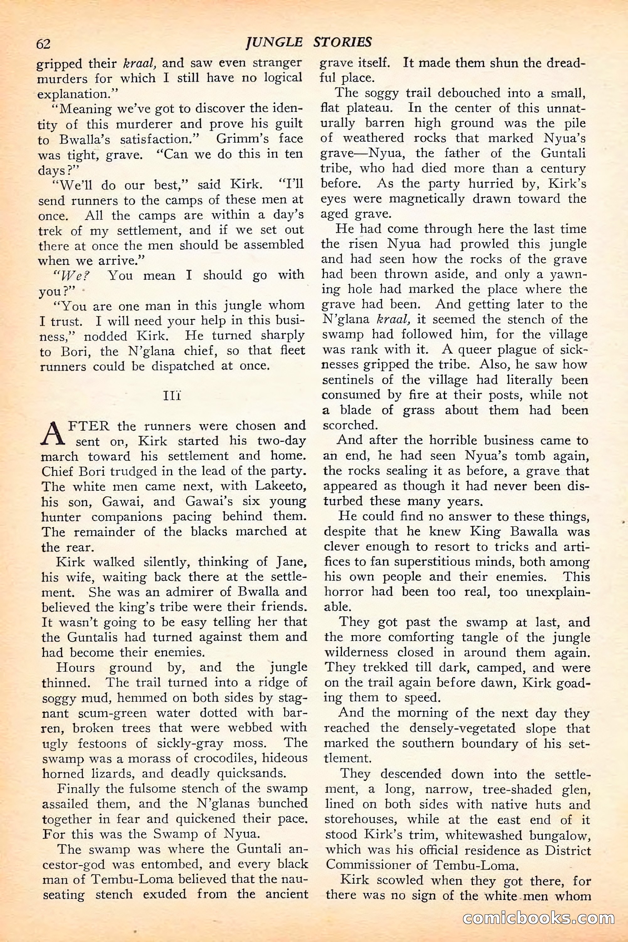 Jungle Stories, Spring 1946 — page 64 of 132