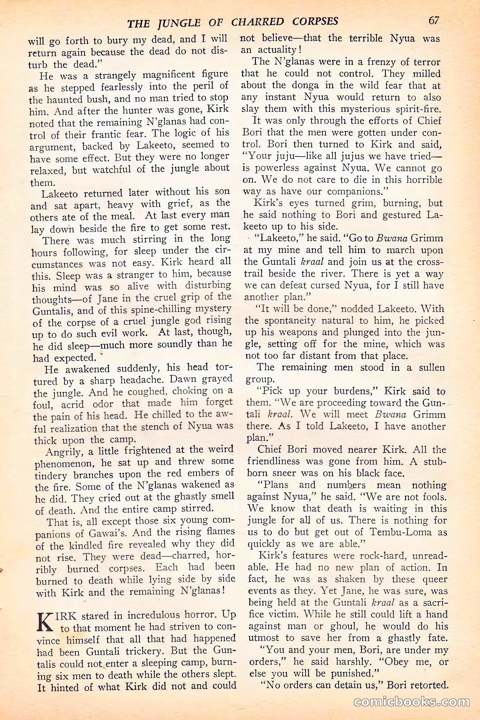 Jungle Stories, Spring 1946 — page 69 of 132
