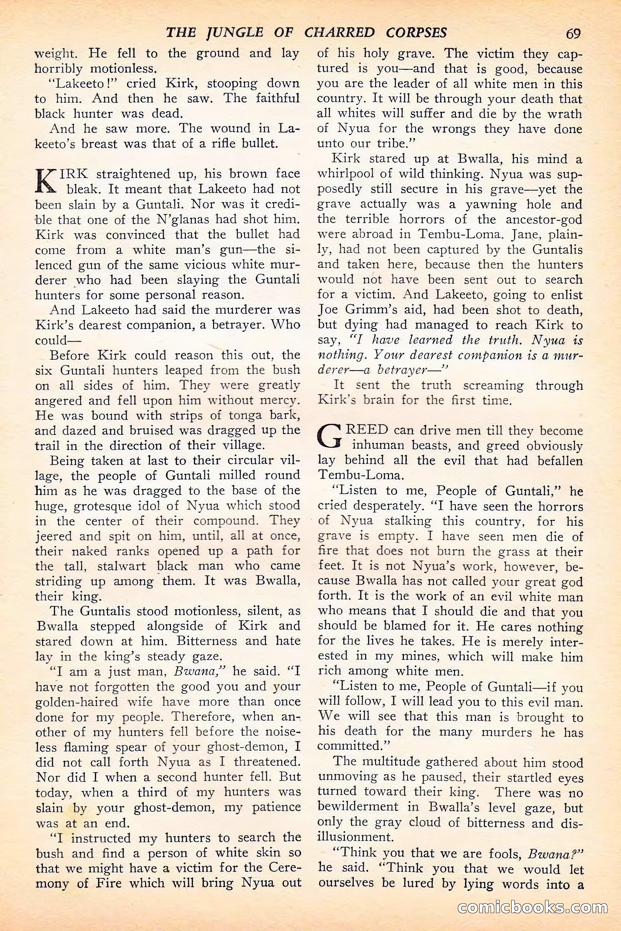 Jungle Stories, Spring 1946 — page 71 of 132