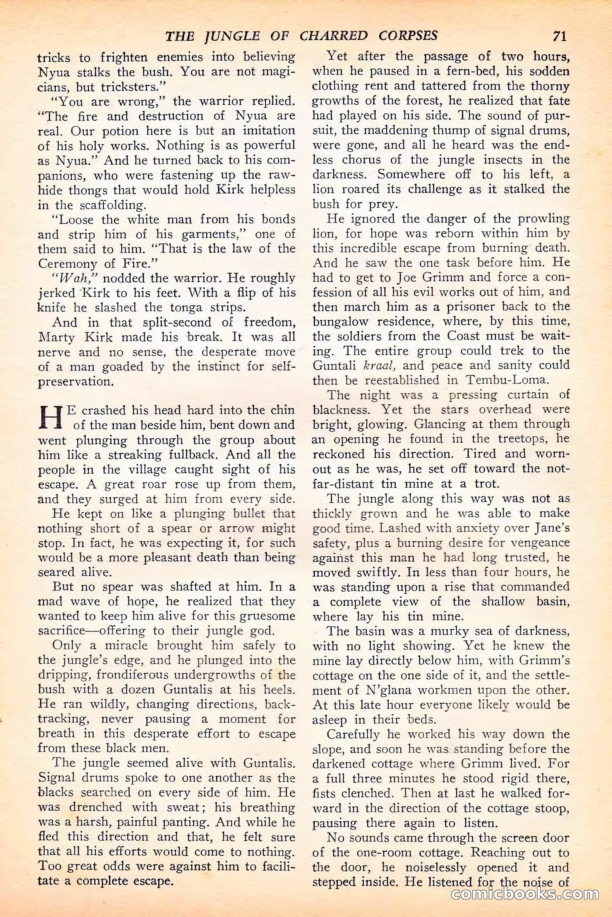 Jungle Stories, Spring 1946 — page 73 of 132