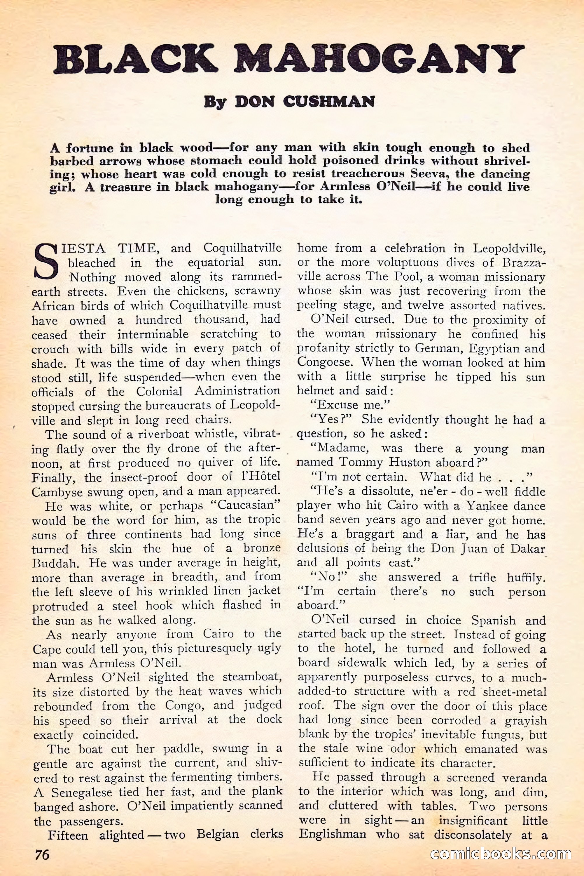 Jungle Stories, Spring 1946 — page 78 of 132