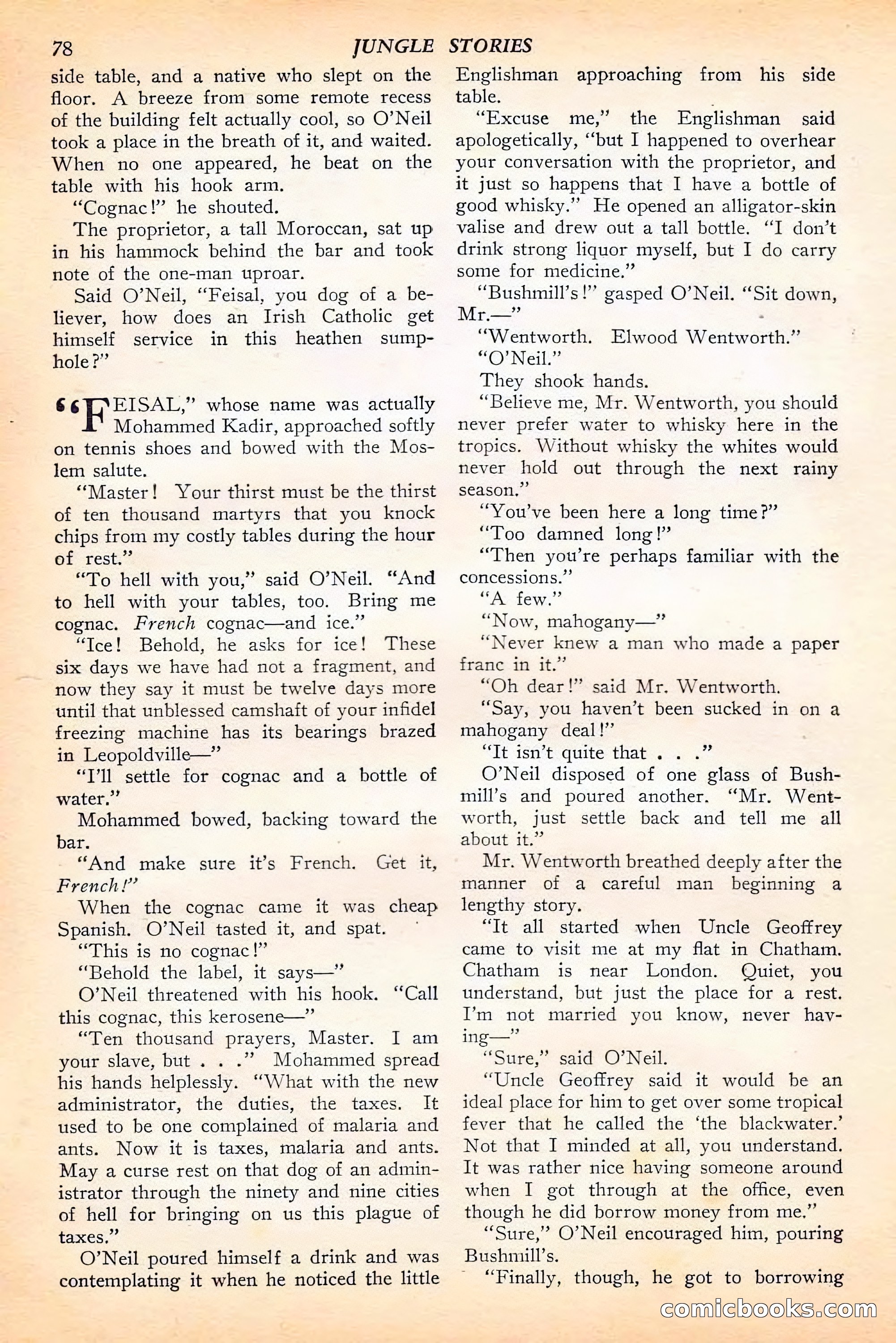 Jungle Stories, Spring 1946 — page 80 of 132