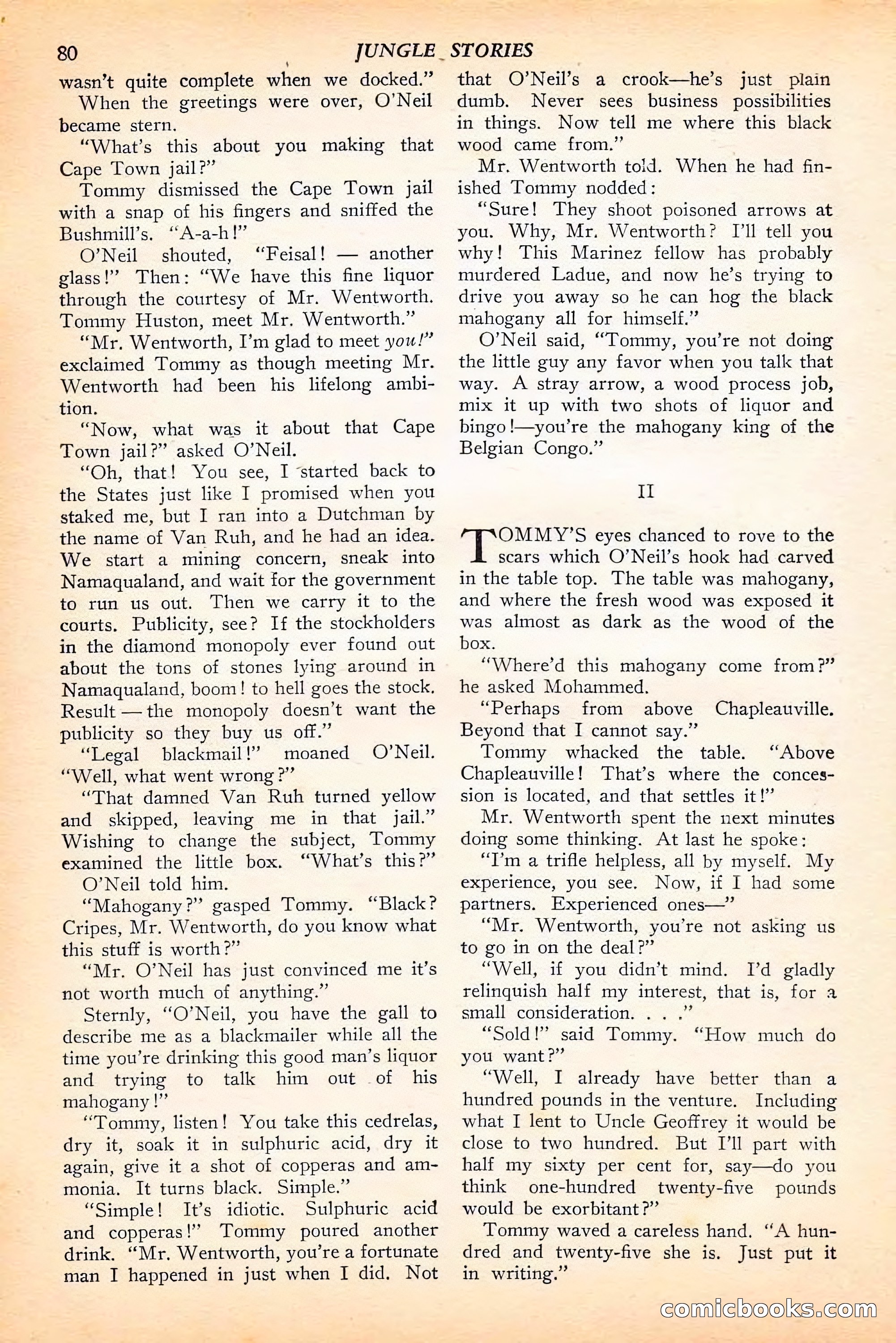 Jungle Stories, Spring 1946 — page 82 of 132