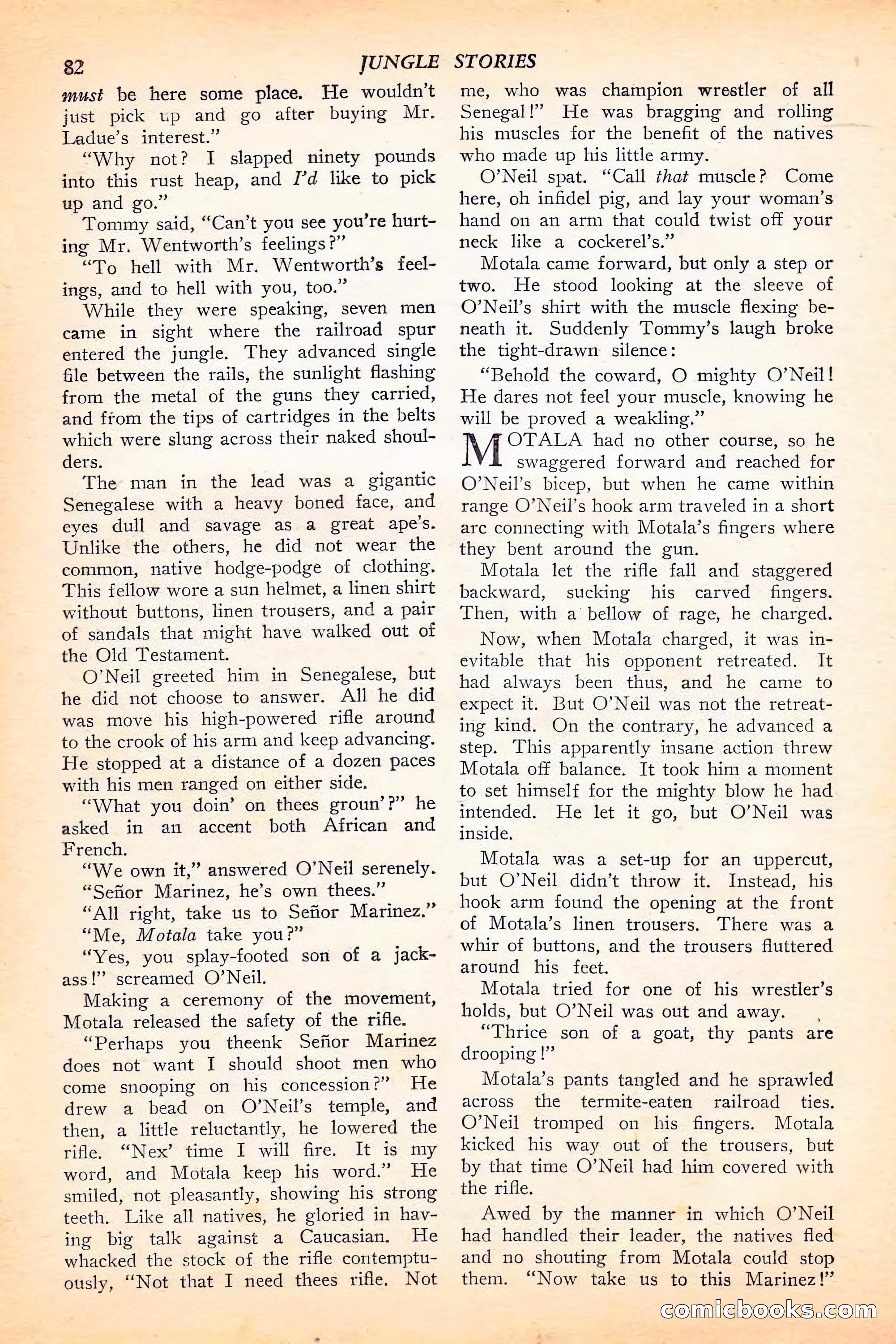 Jungle Stories, Spring 1946 — page 84 of 132
