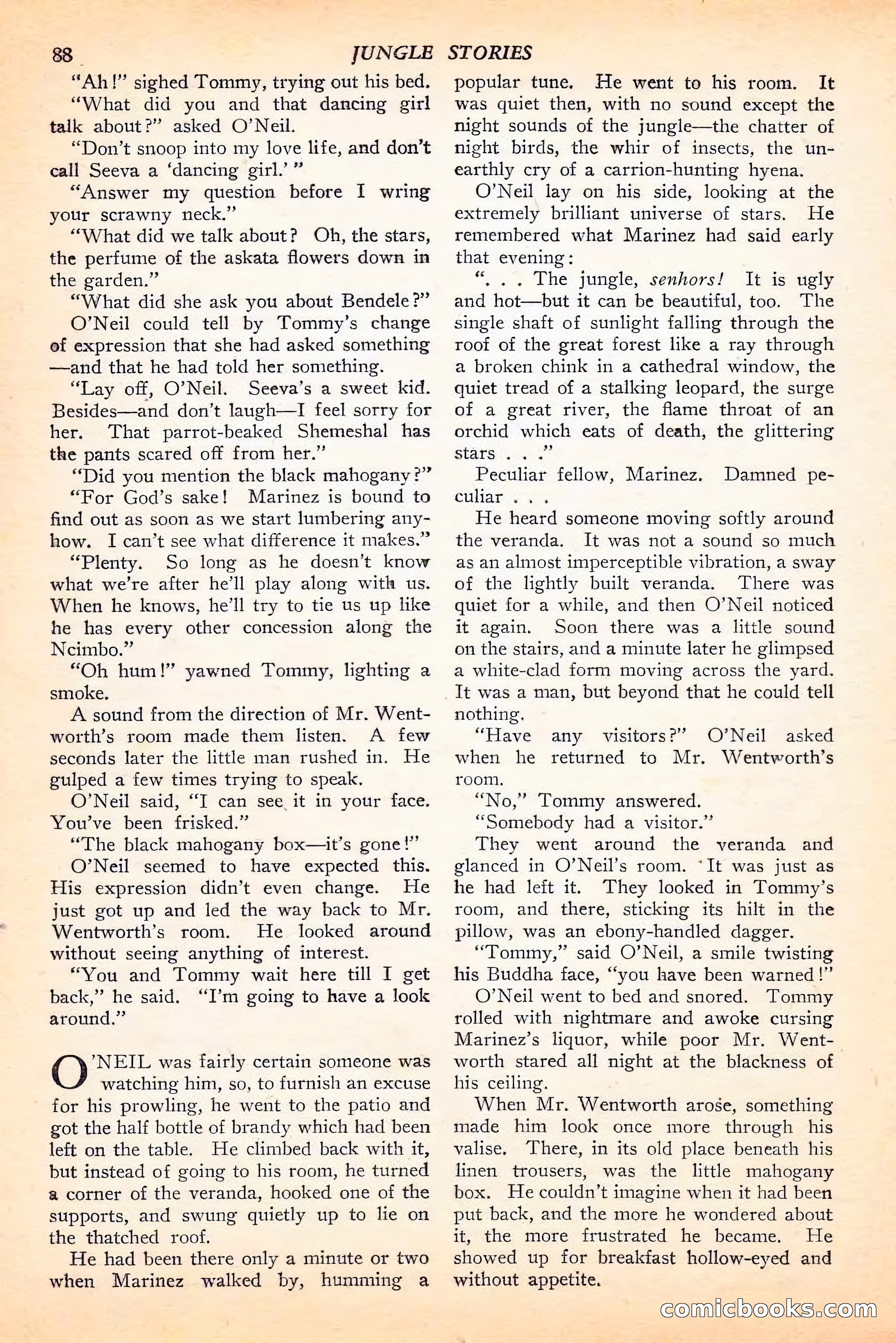 Jungle Stories, Spring 1946 — page 90 of 132