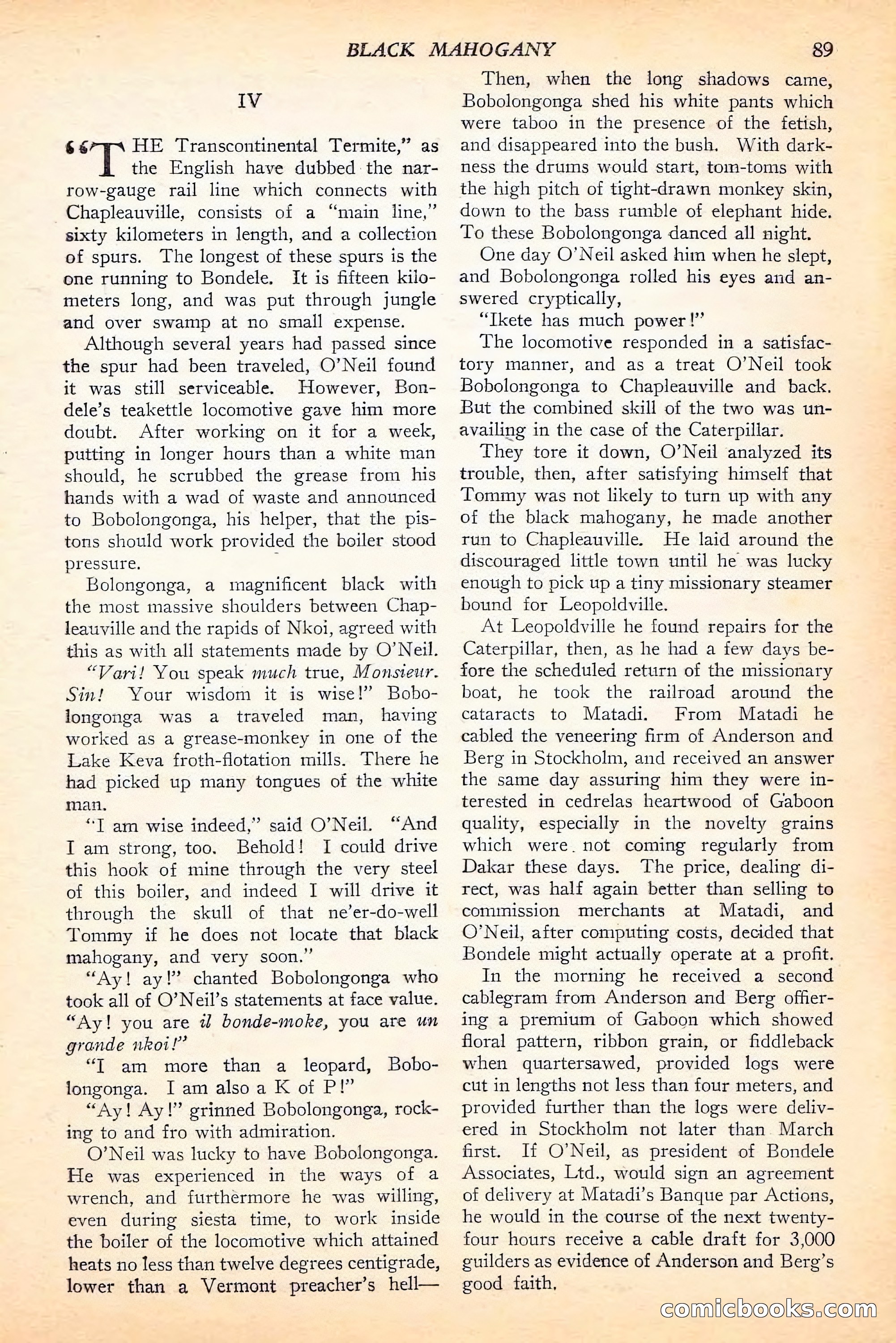 Jungle Stories, Spring 1946 — page 91 of 132