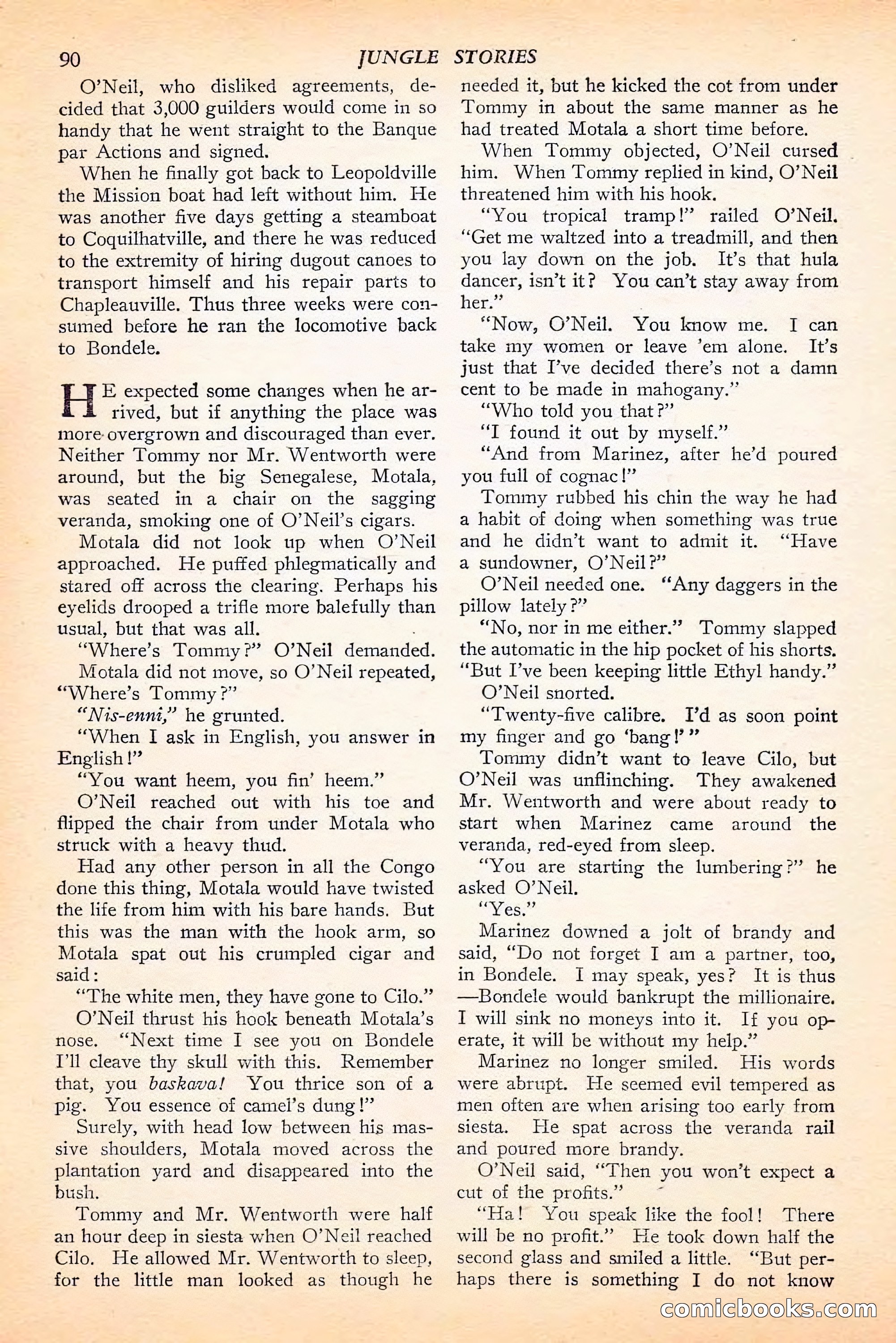 Jungle Stories, Spring 1946 — page 92 of 132