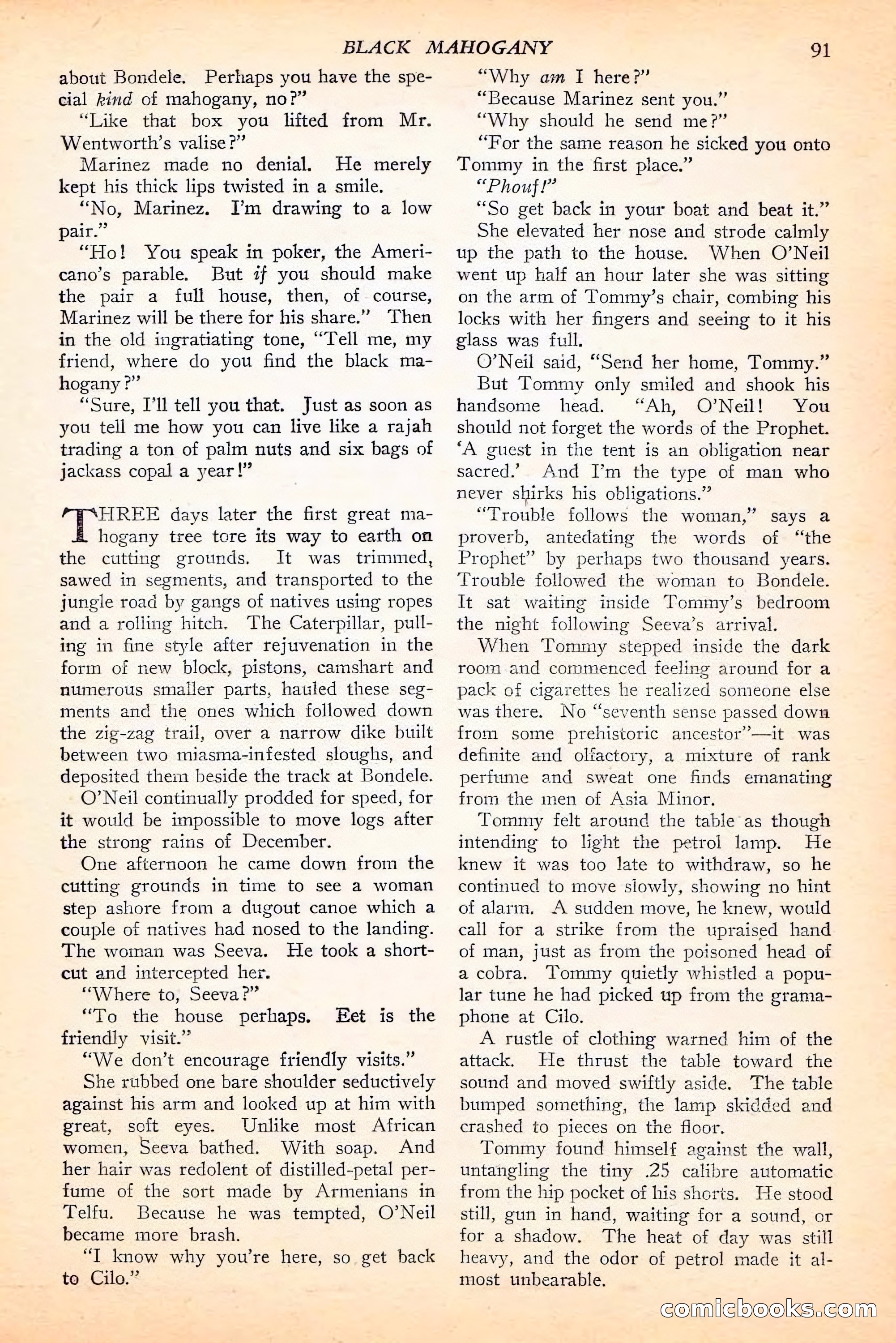 Jungle Stories, Spring 1946 — page 93 of 132