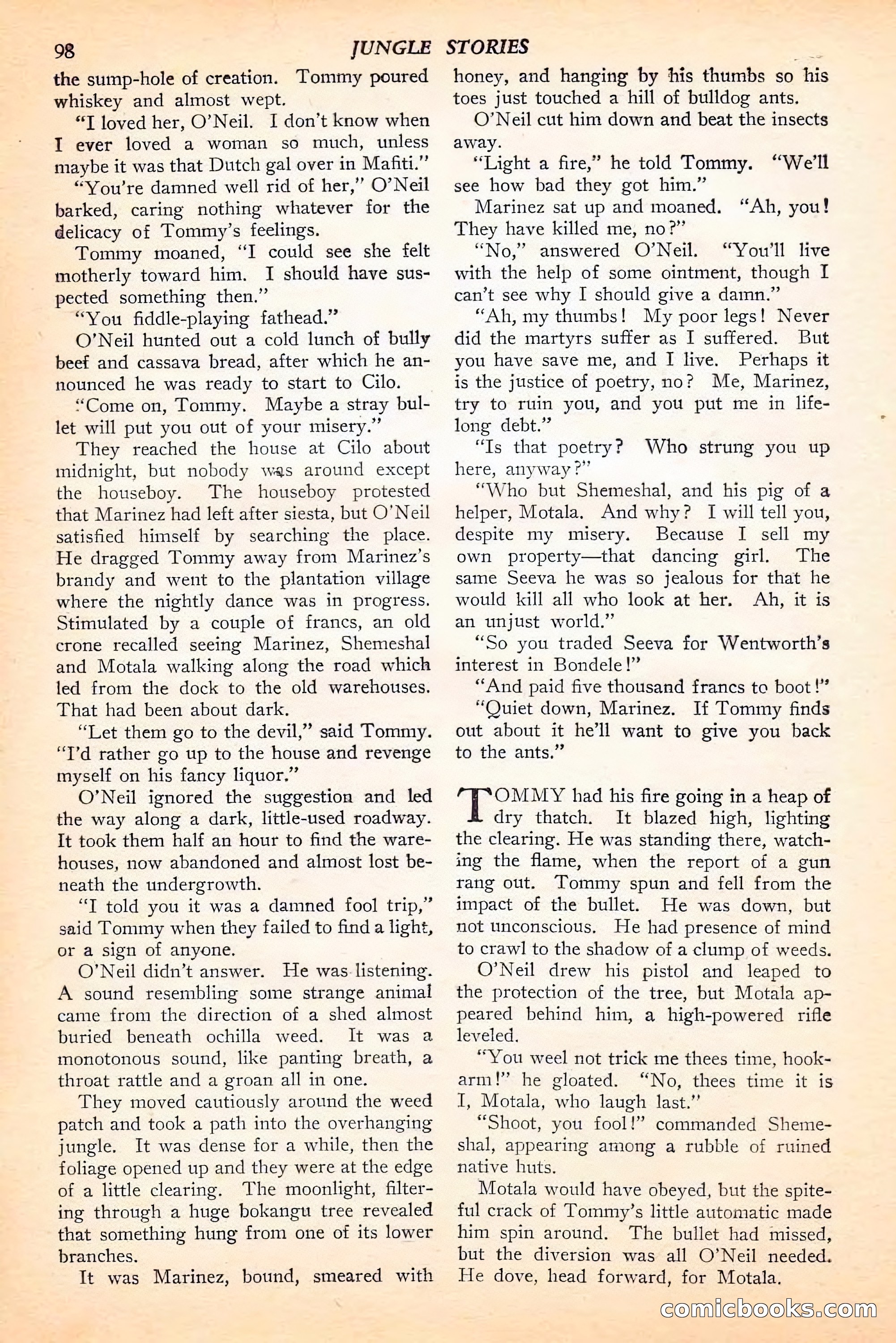 Jungle Stories, Spring 1946 — page 100 of 132