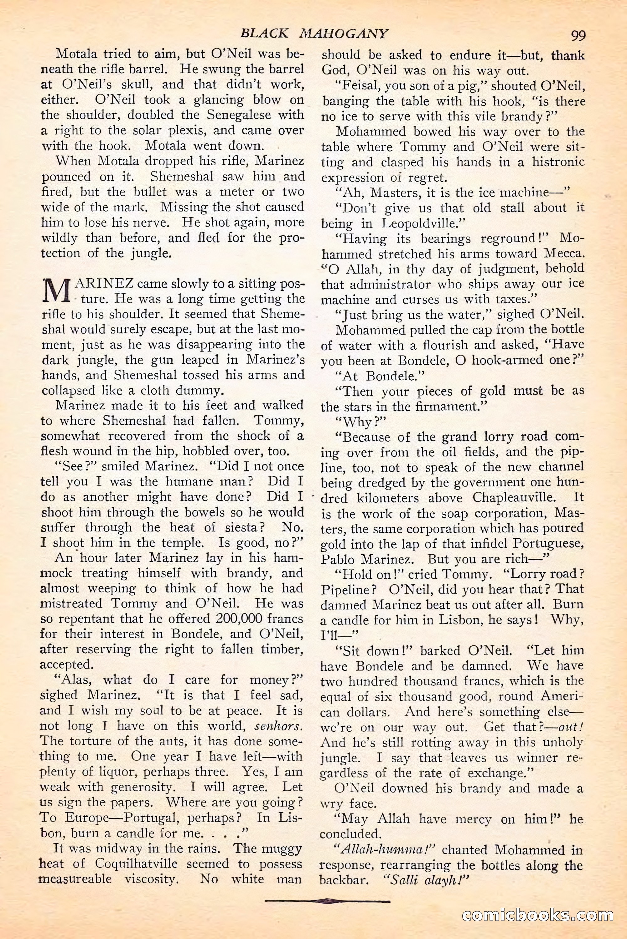 Jungle Stories, Spring 1946 — page 101 of 132