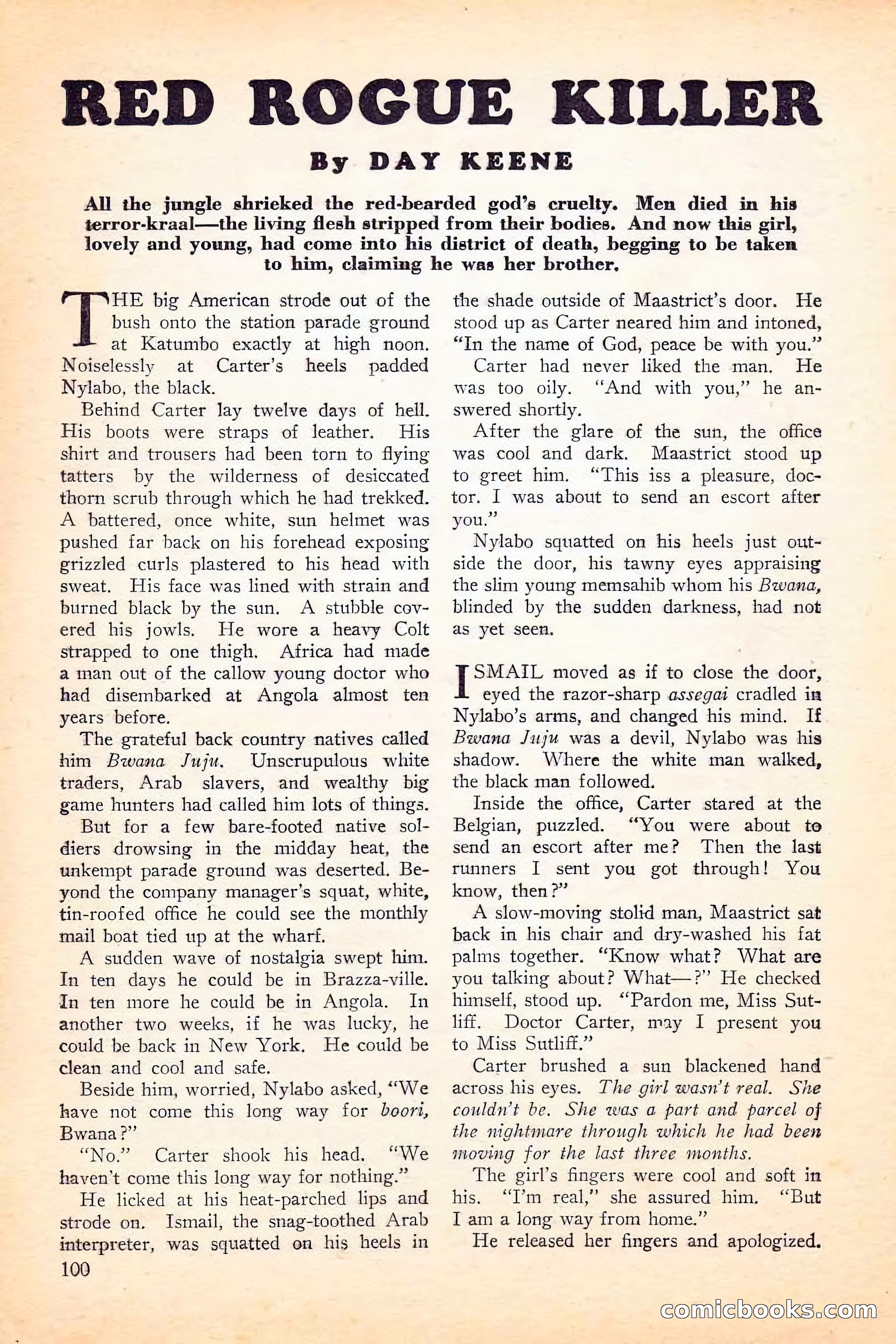 Jungle Stories, Spring 1946 — page 102 of 132