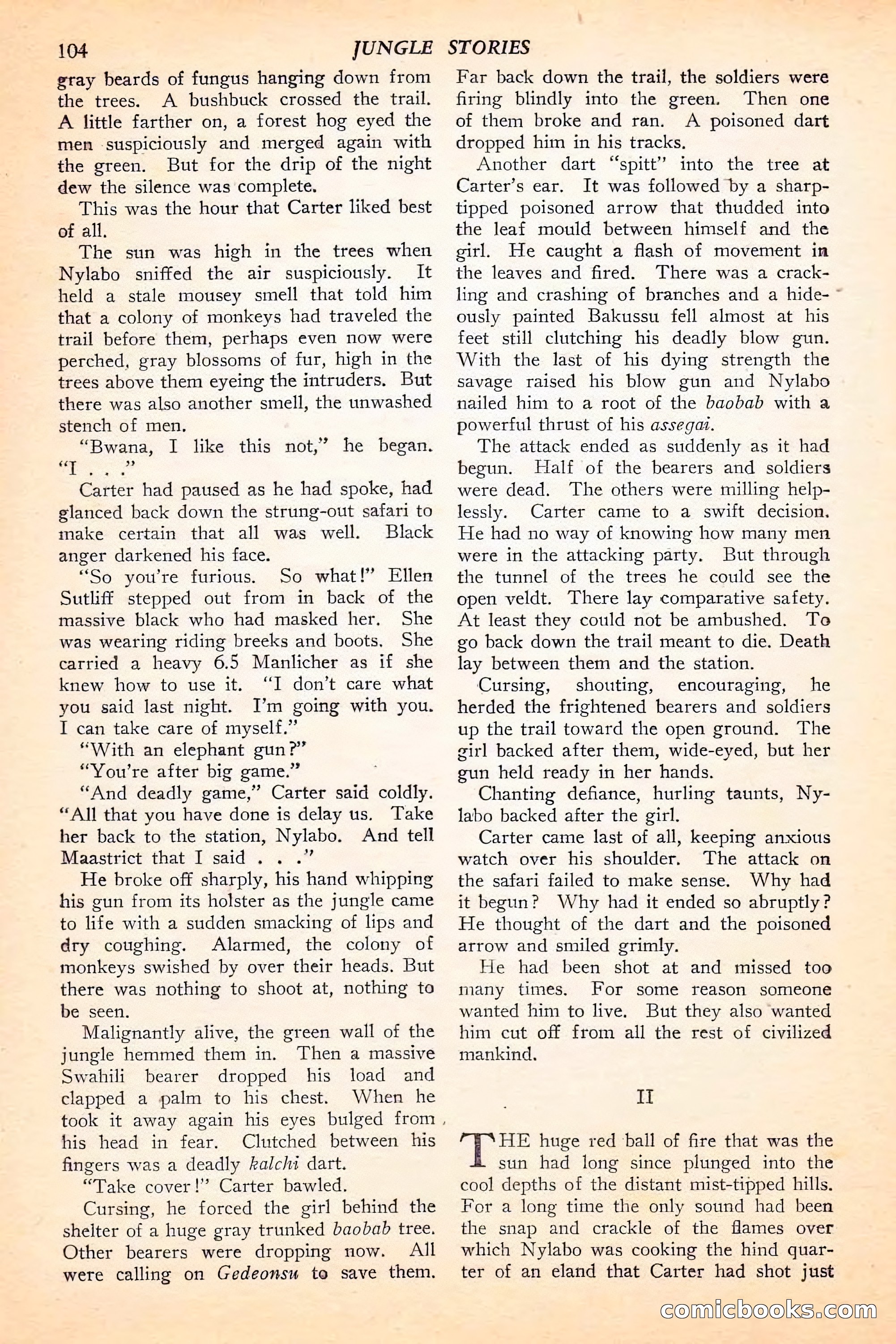 Jungle Stories, Spring 1946 — page 106 of 132