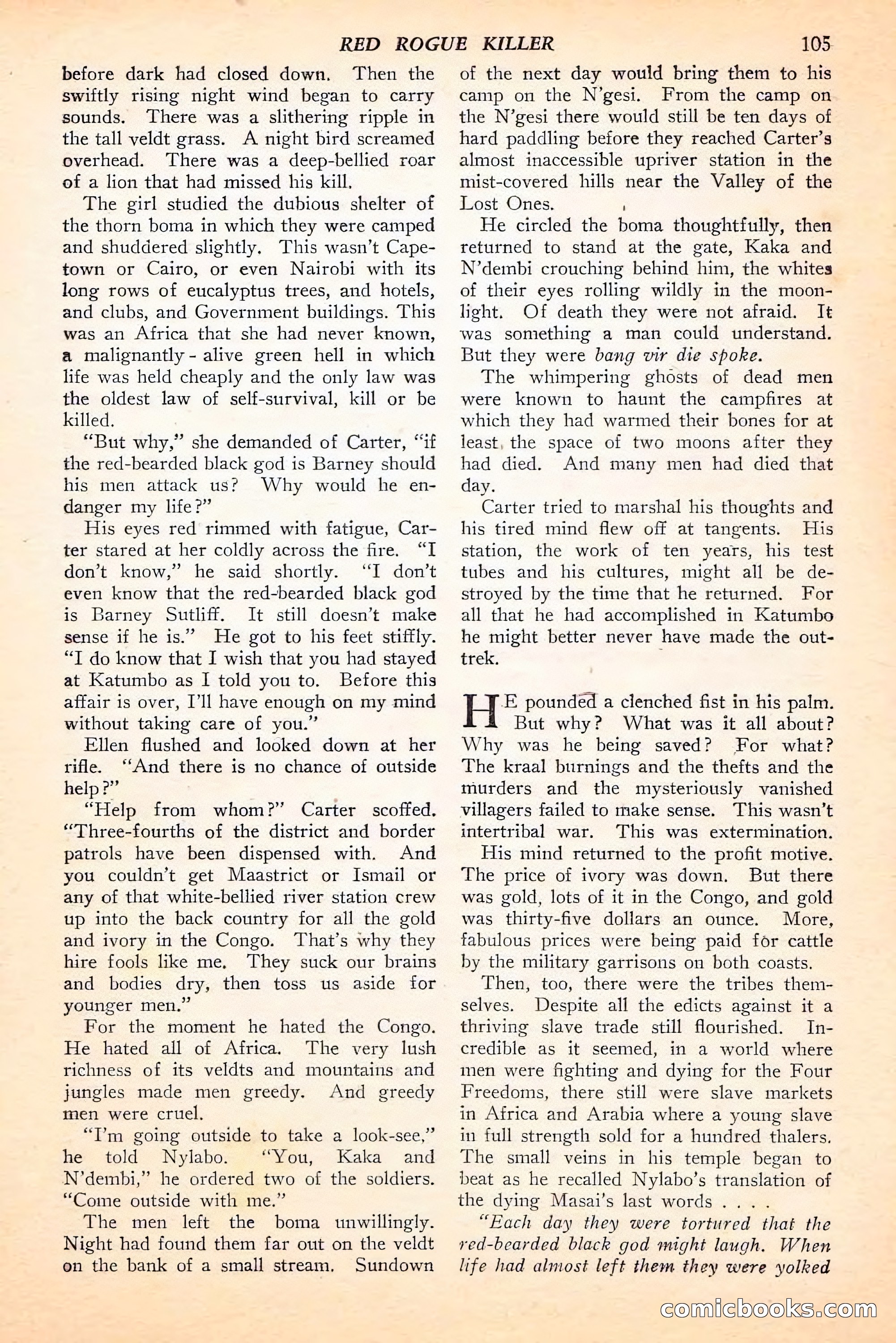 Jungle Stories, Spring 1946 — page 107 of 132