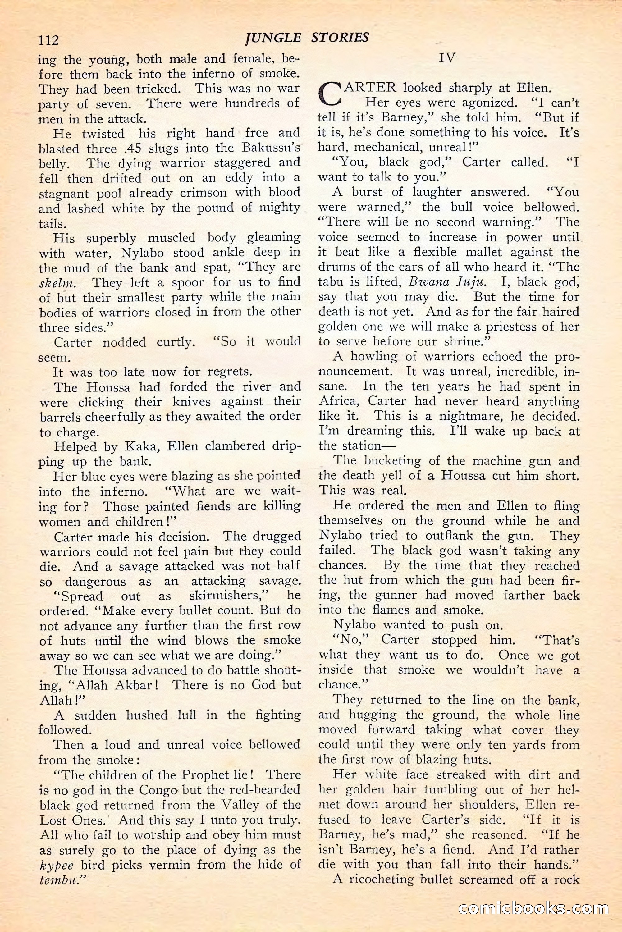 Jungle Stories, Spring 1946 — page 114 of 132