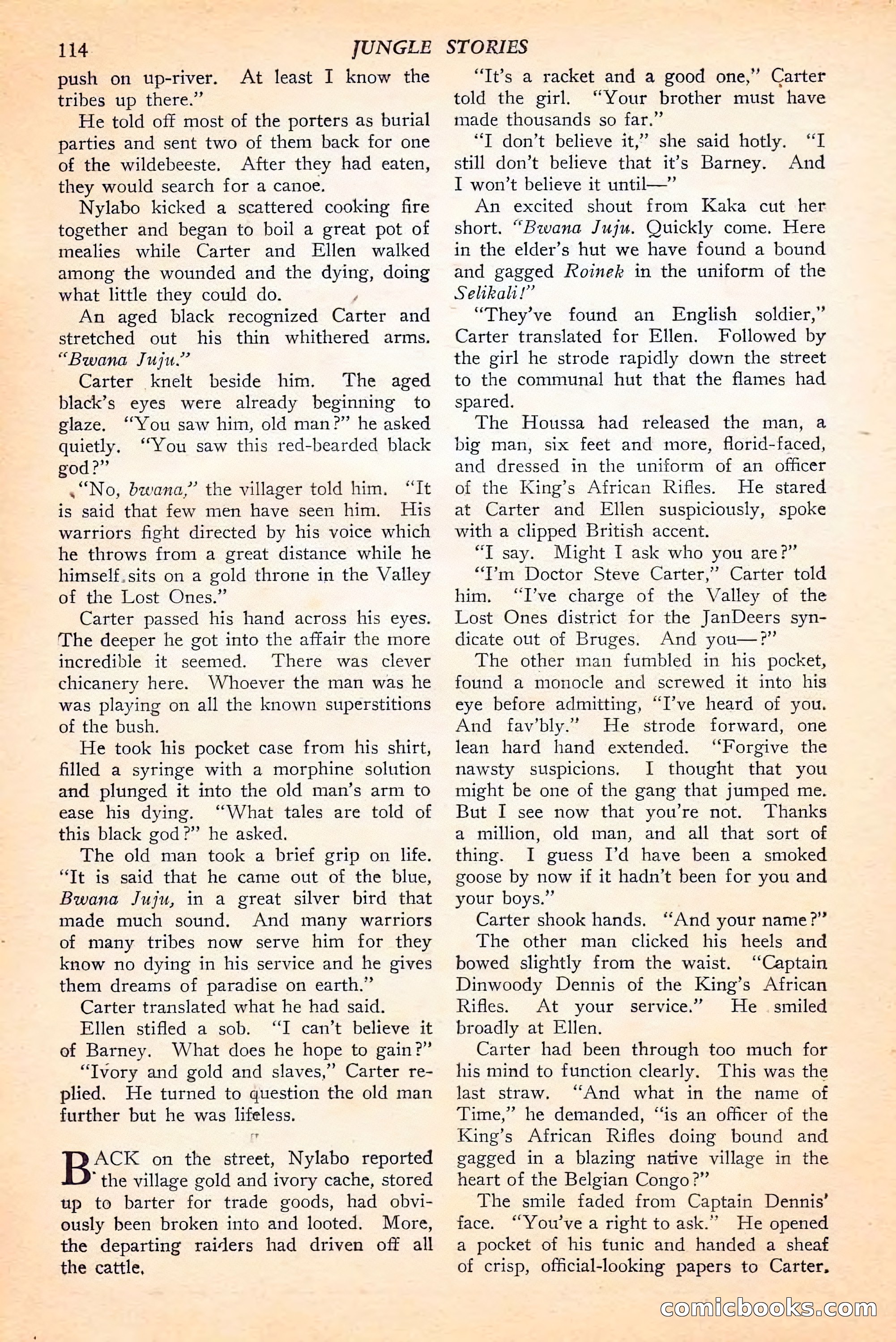 Jungle Stories, Spring 1946 — page 116 of 132
