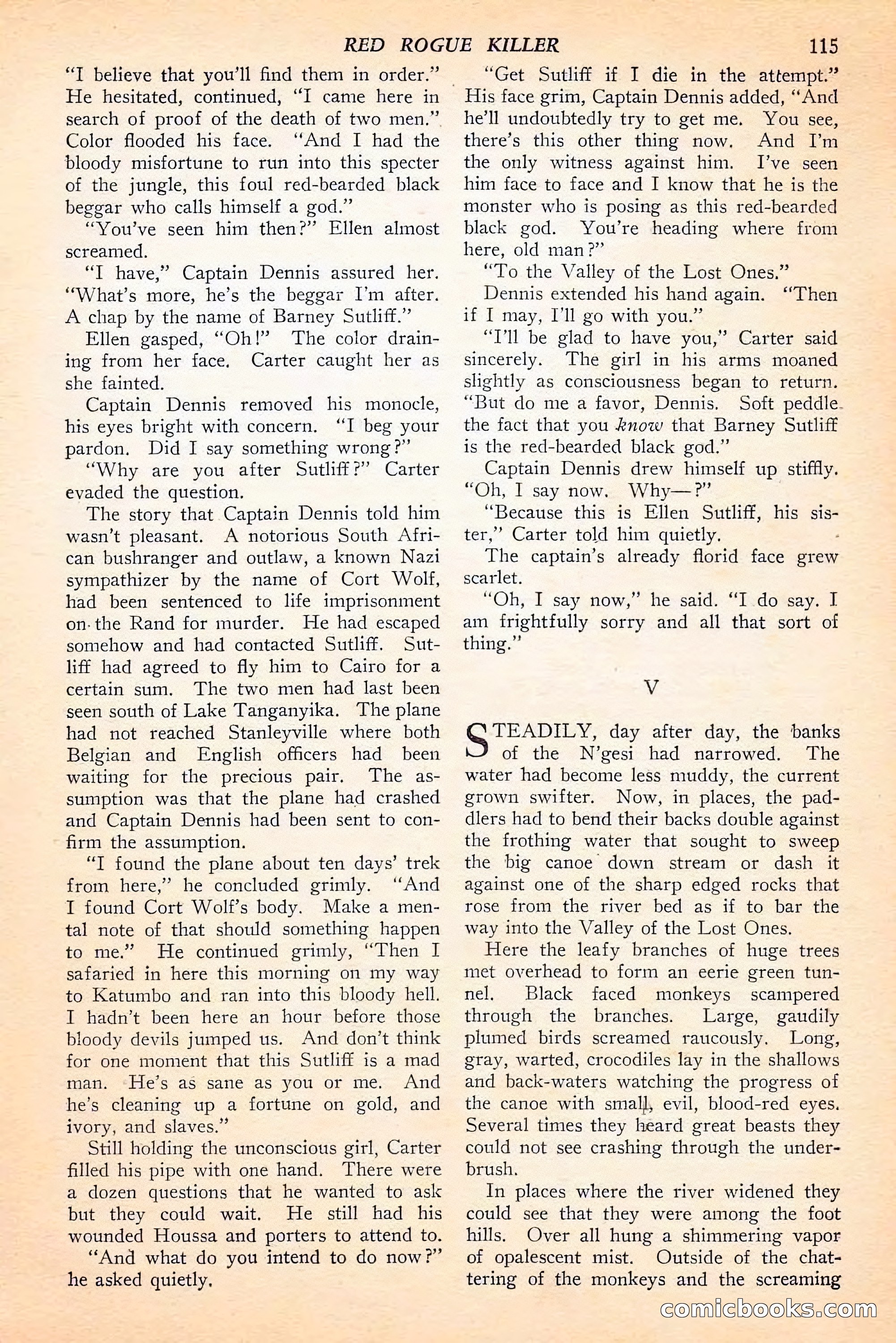 Jungle Stories, Spring 1946 — page 117 of 132