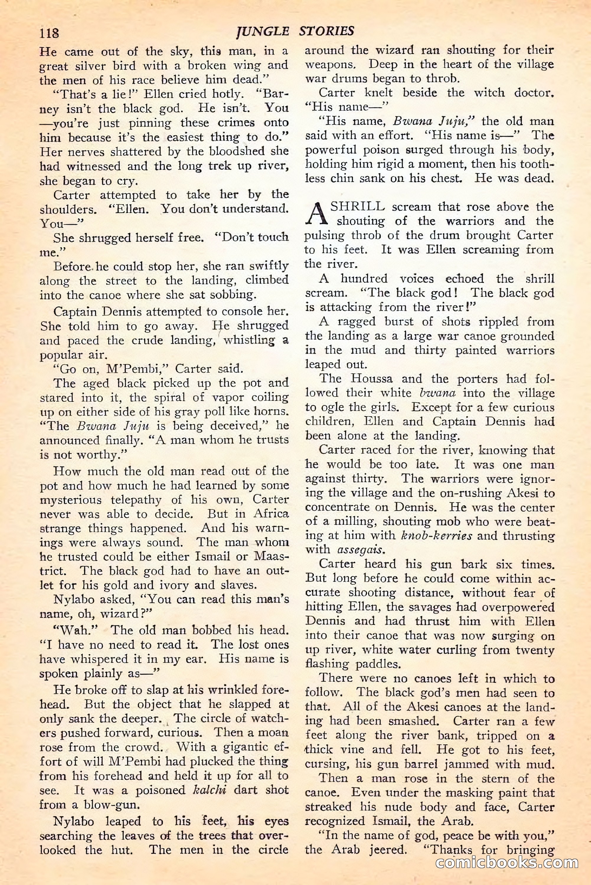 Jungle Stories, Spring 1946 — page 120 of 132