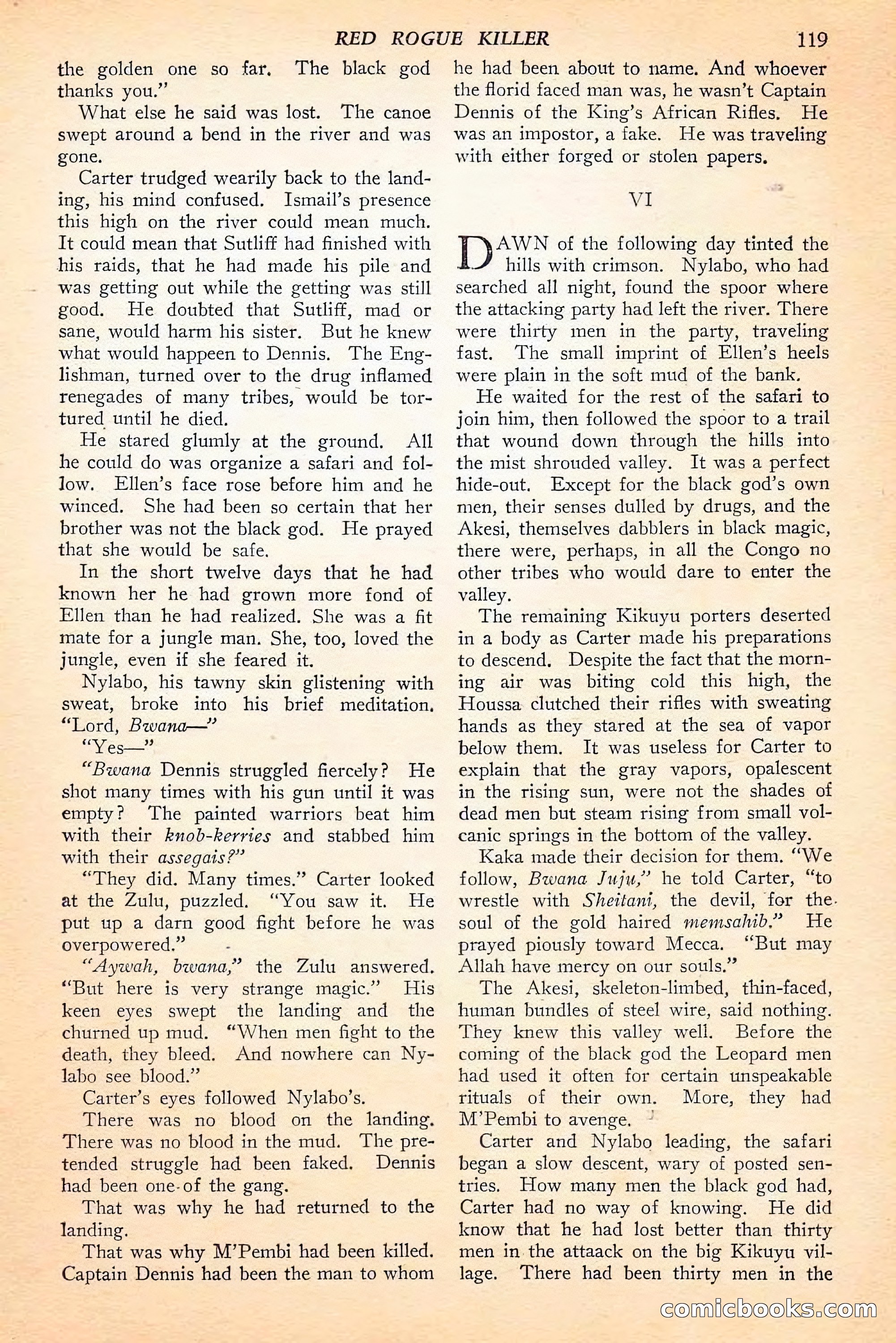 Jungle Stories, Spring 1946 — page 121 of 132