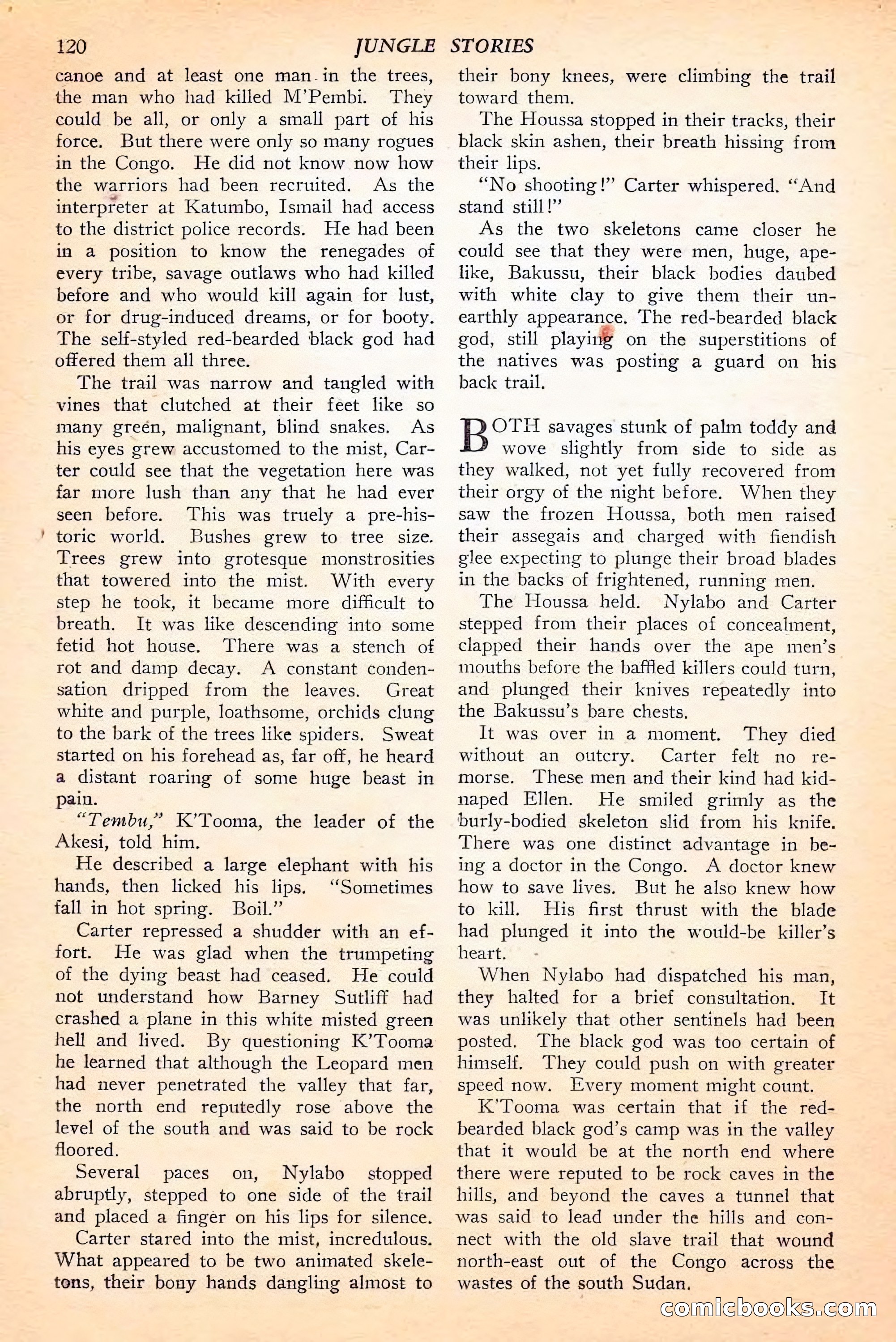 Jungle Stories, Spring 1946 — page 122 of 132
