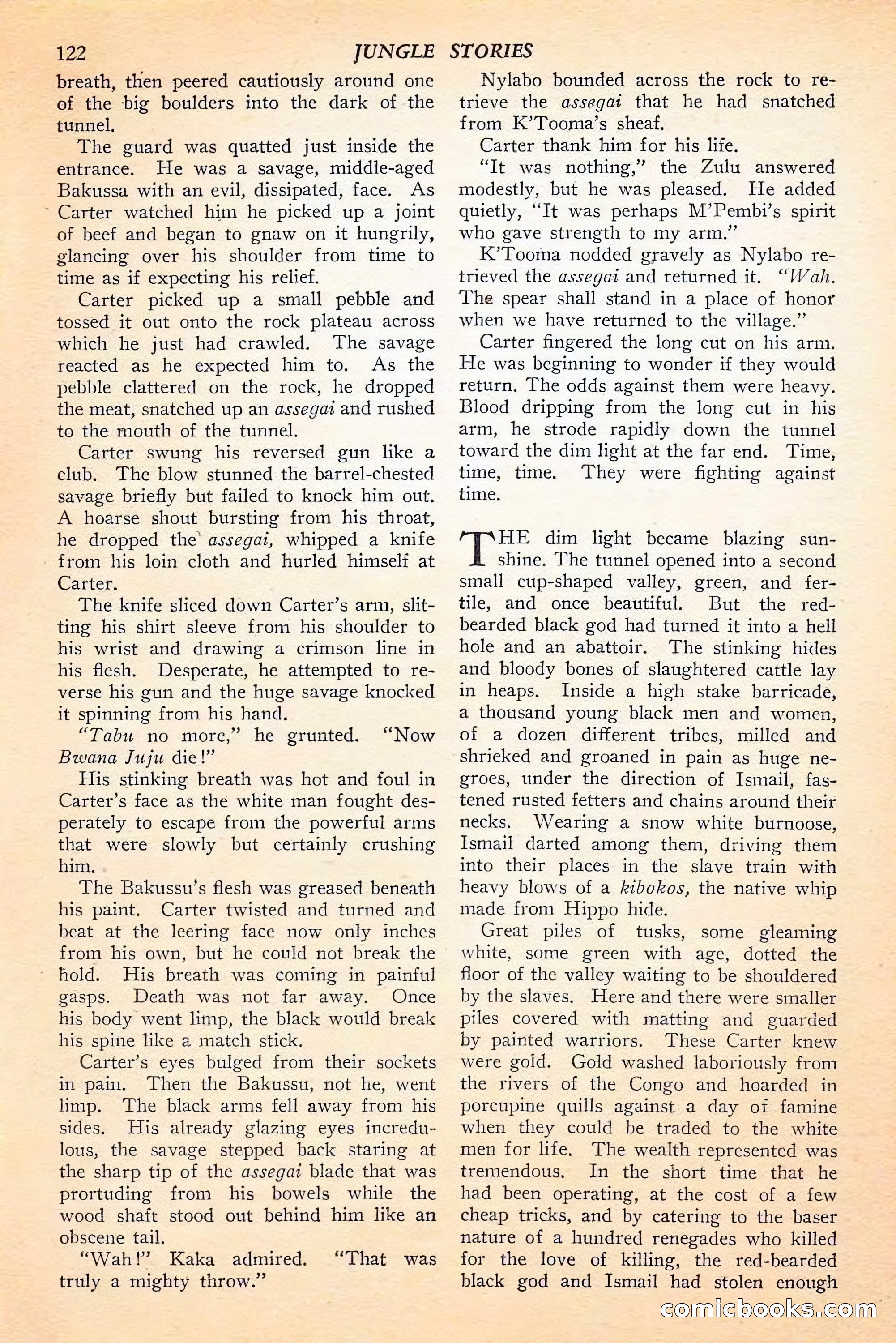 Jungle Stories, Spring 1946 — page 124 of 132