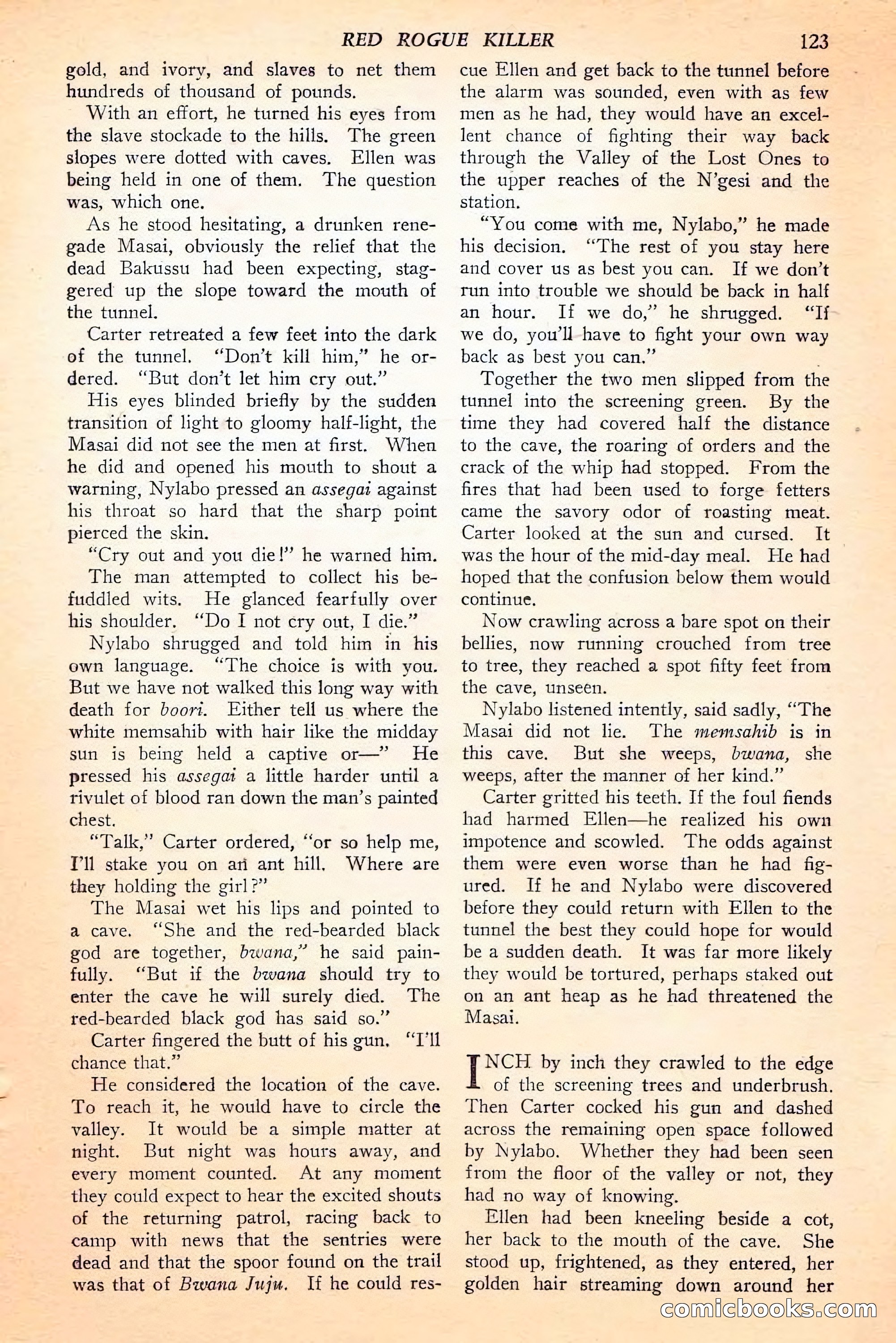 Jungle Stories, Spring 1946 — page 125 of 132