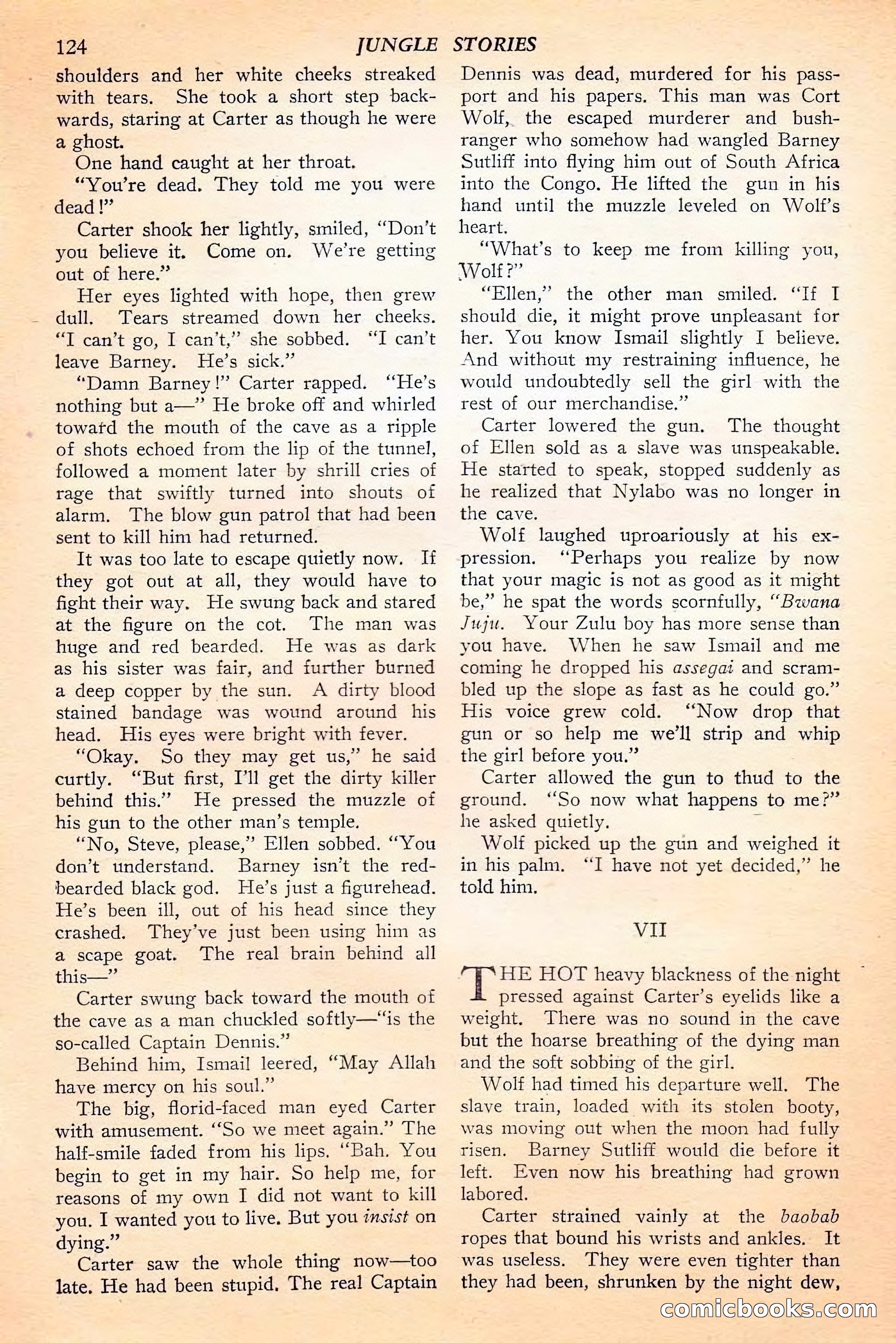 Jungle Stories, Spring 1946 — page 126 of 132