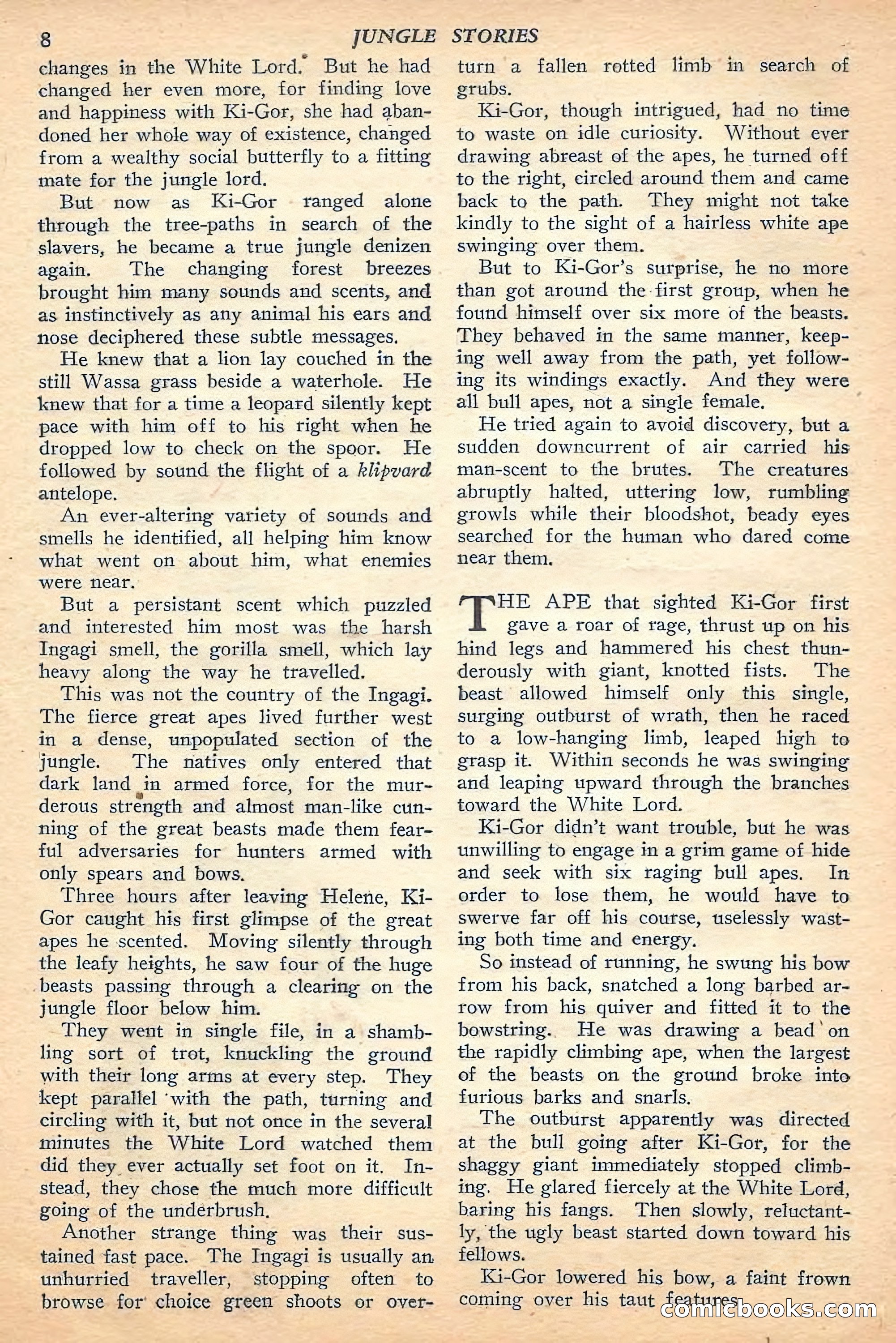 Jungle Stories, Fall 1948 — page 10 of 132