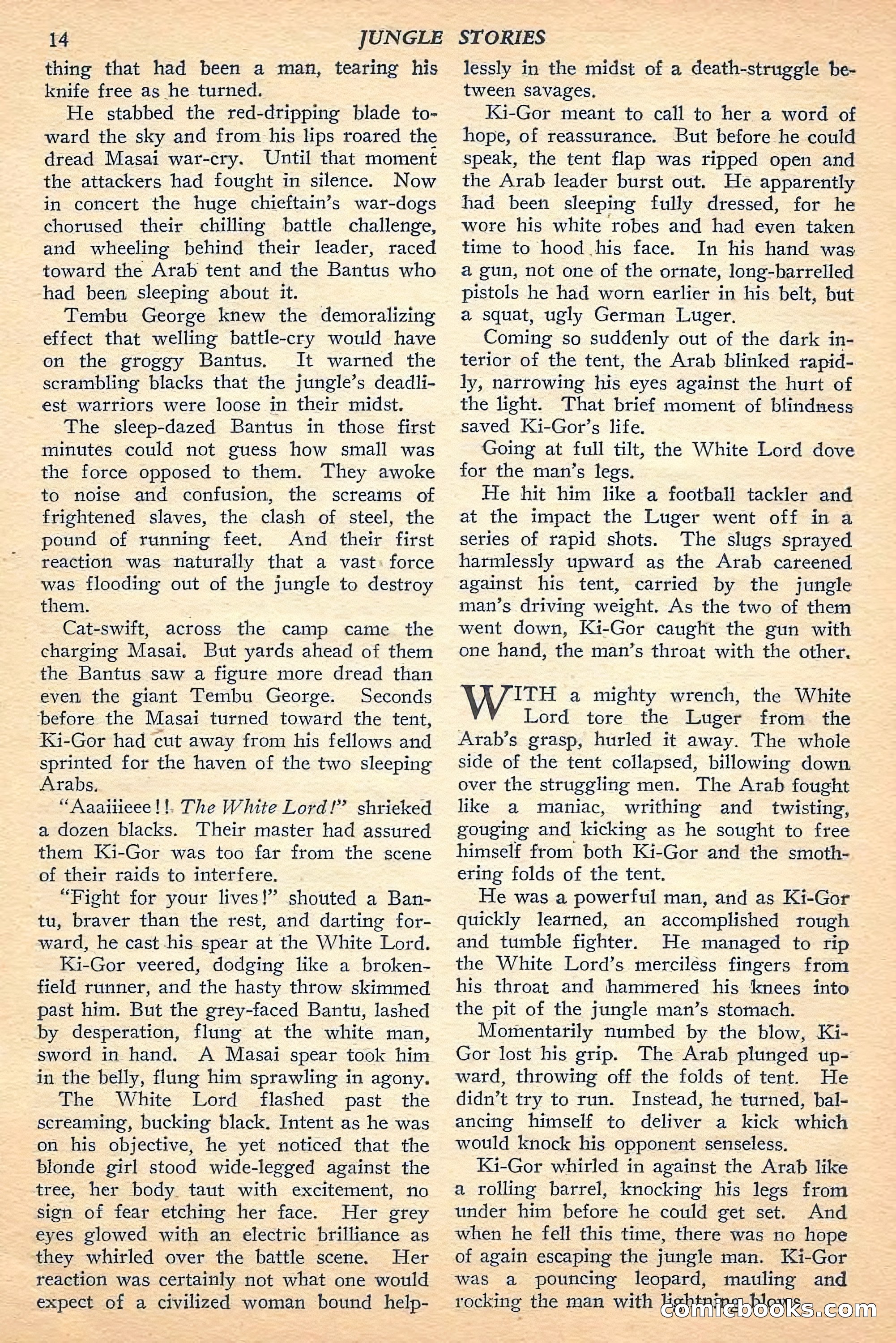 Jungle Stories, Fall 1948 — page 16 of 132