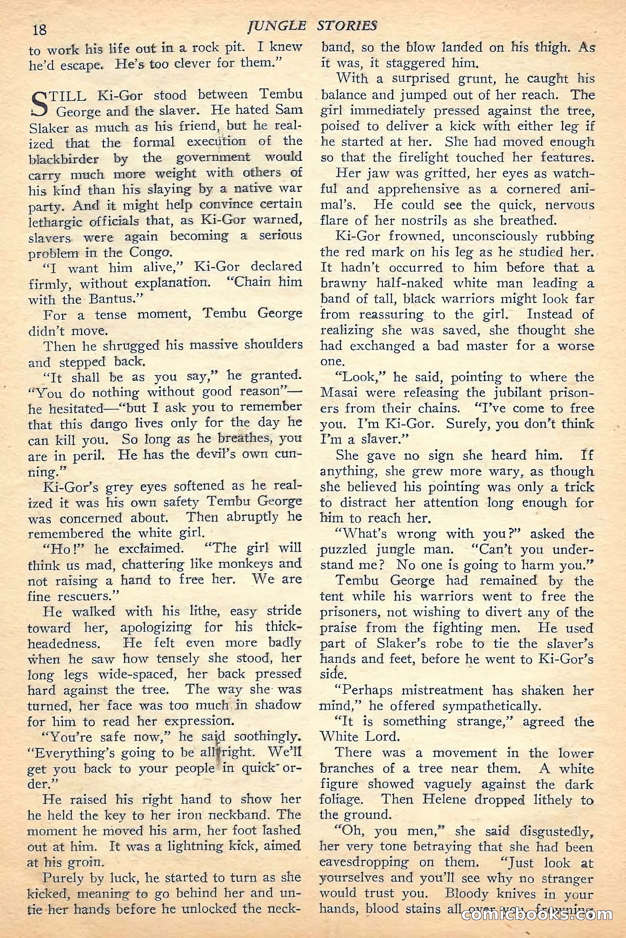Jungle Stories, Fall 1948 — page 20 of 132
