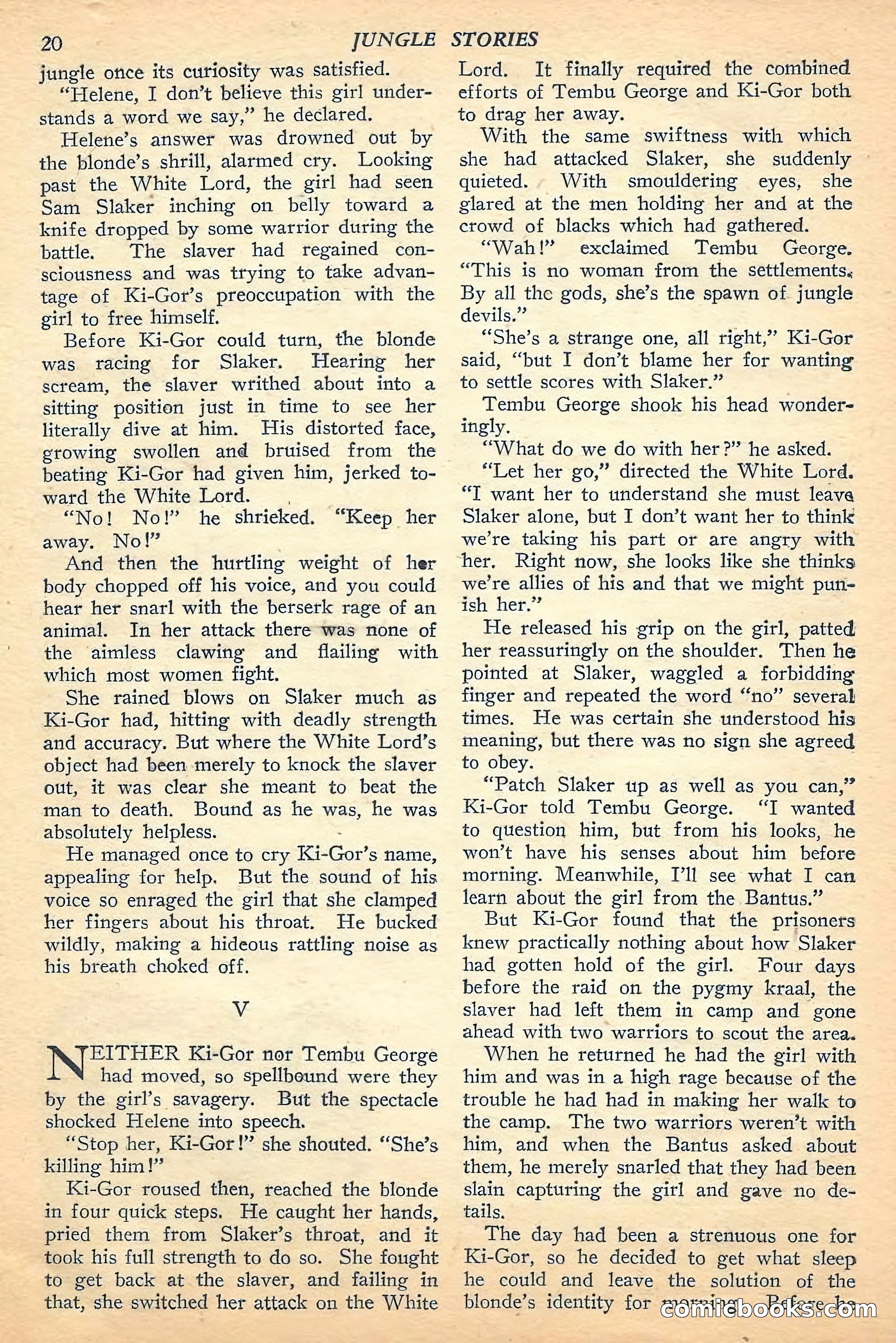 Jungle Stories, Fall 1948 — page 22 of 132