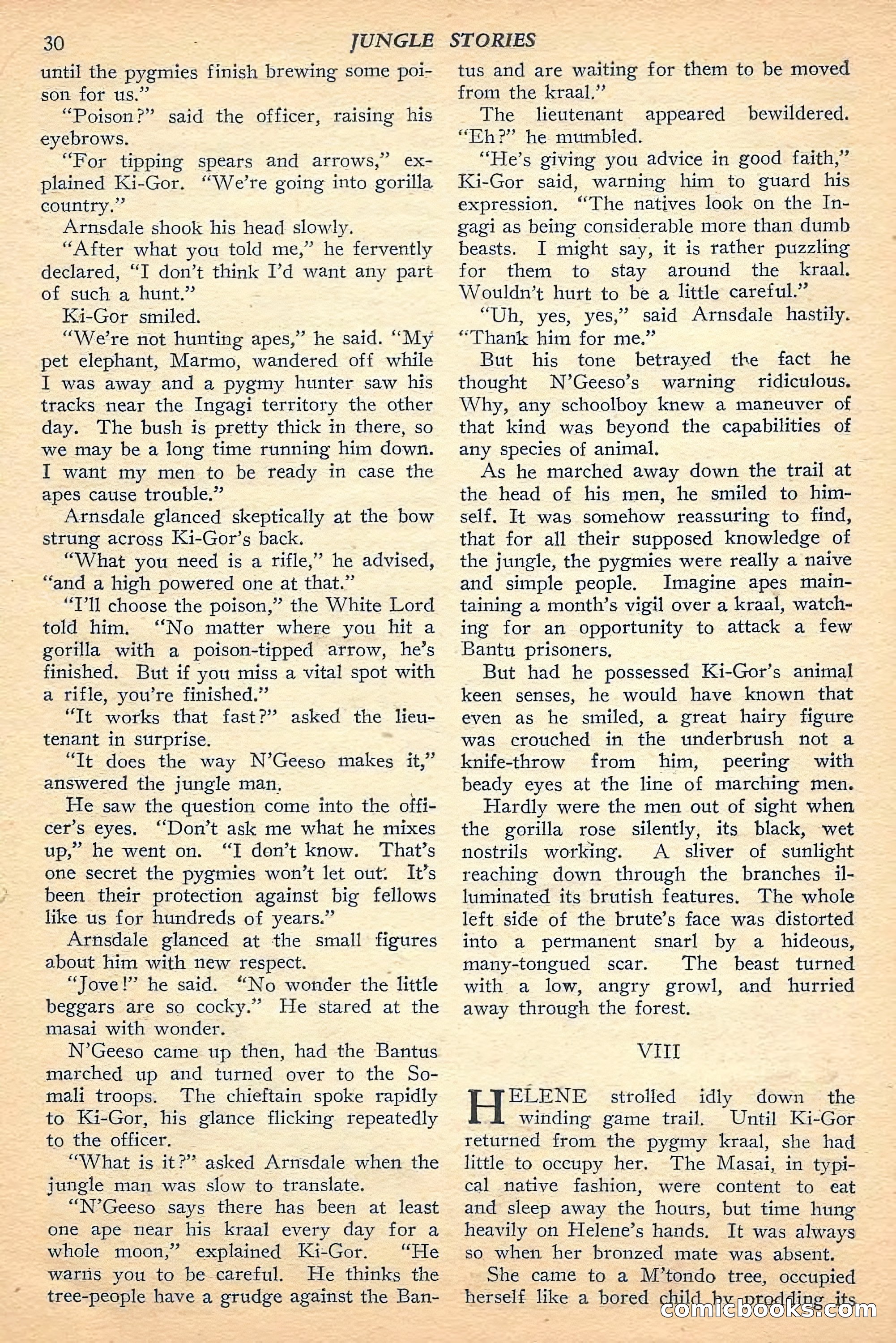 Jungle Stories, Fall 1948 — page 32 of 132