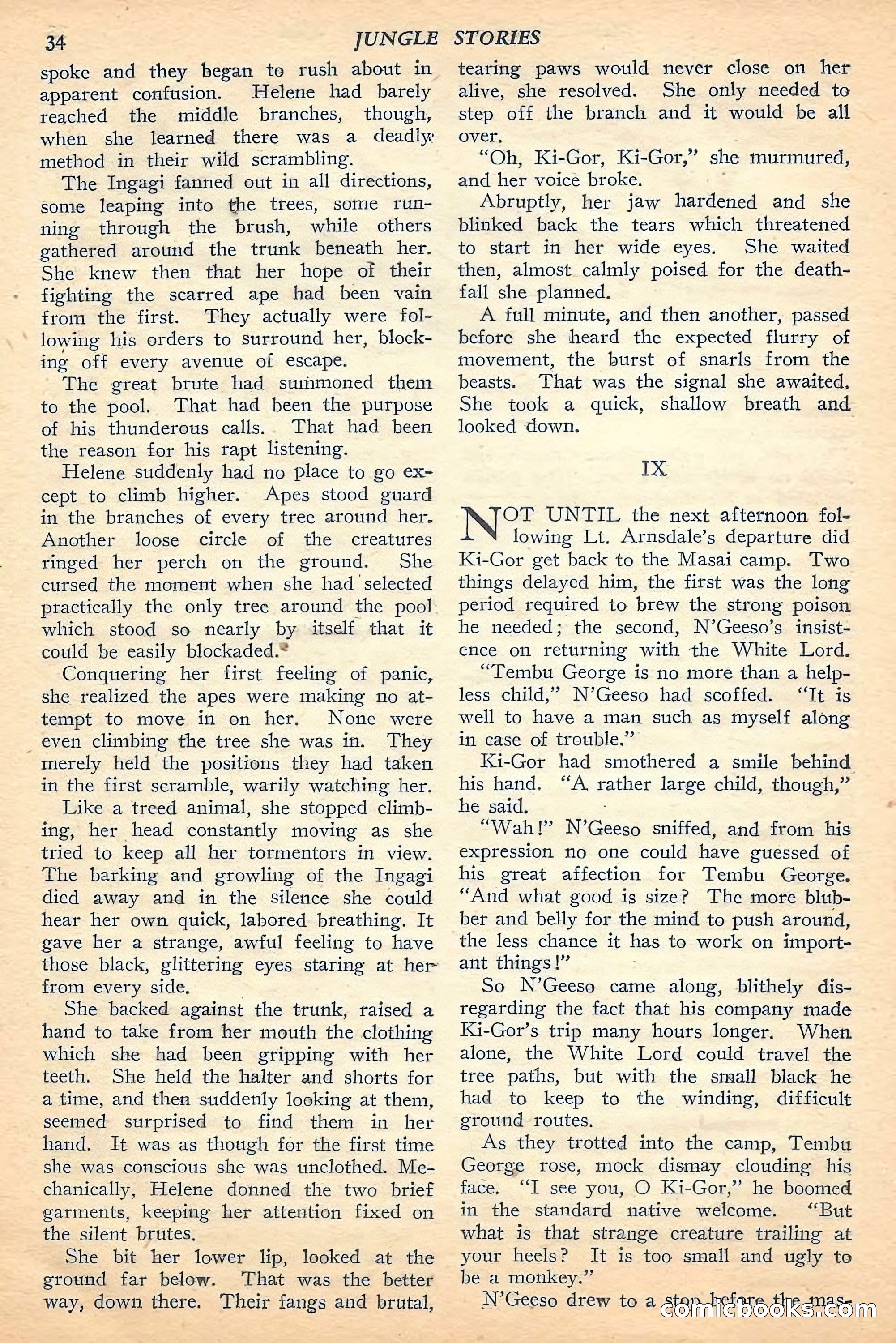 Jungle Stories, Fall 1948 — page 36 of 132