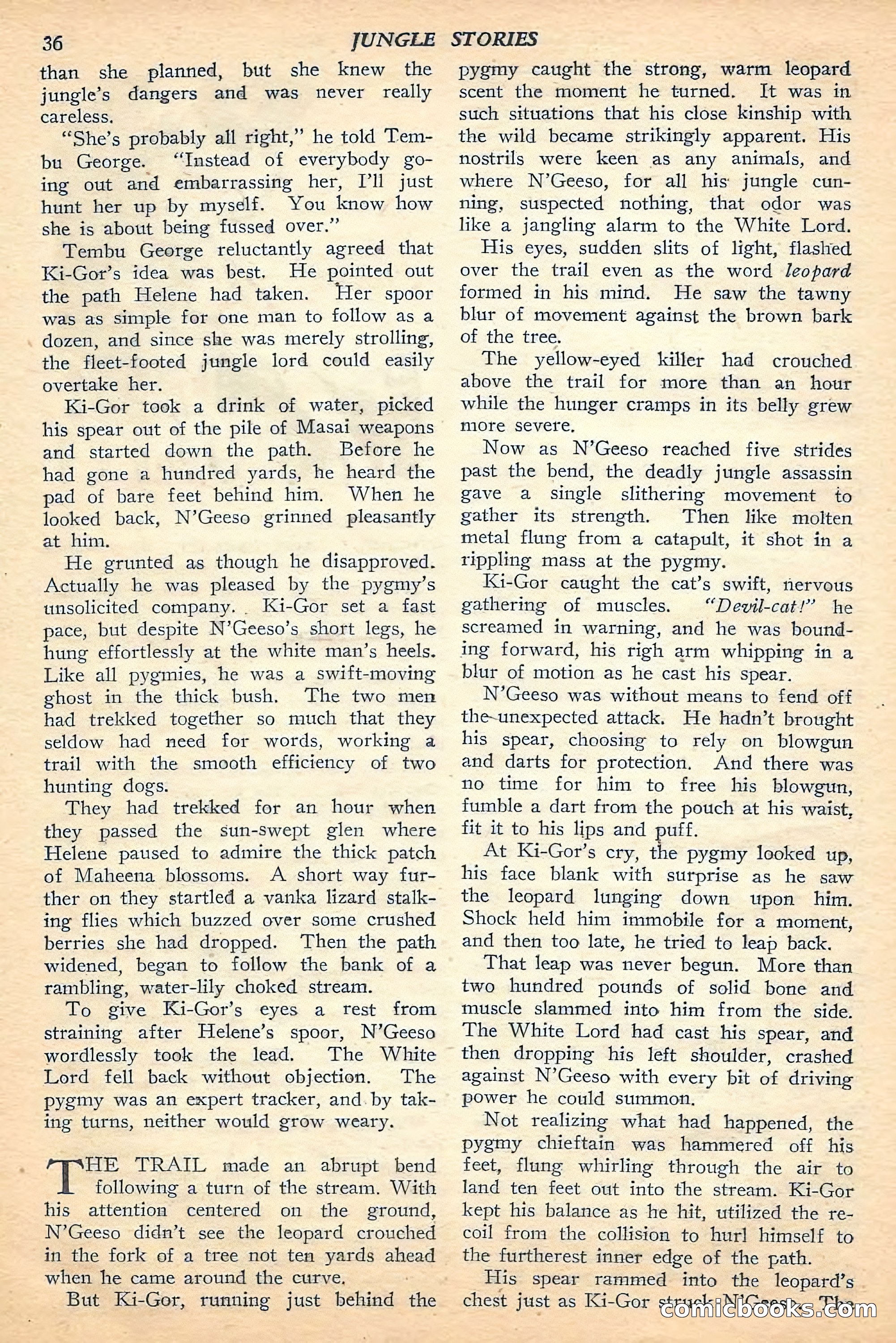 Jungle Stories, Fall 1948 — page 38 of 132