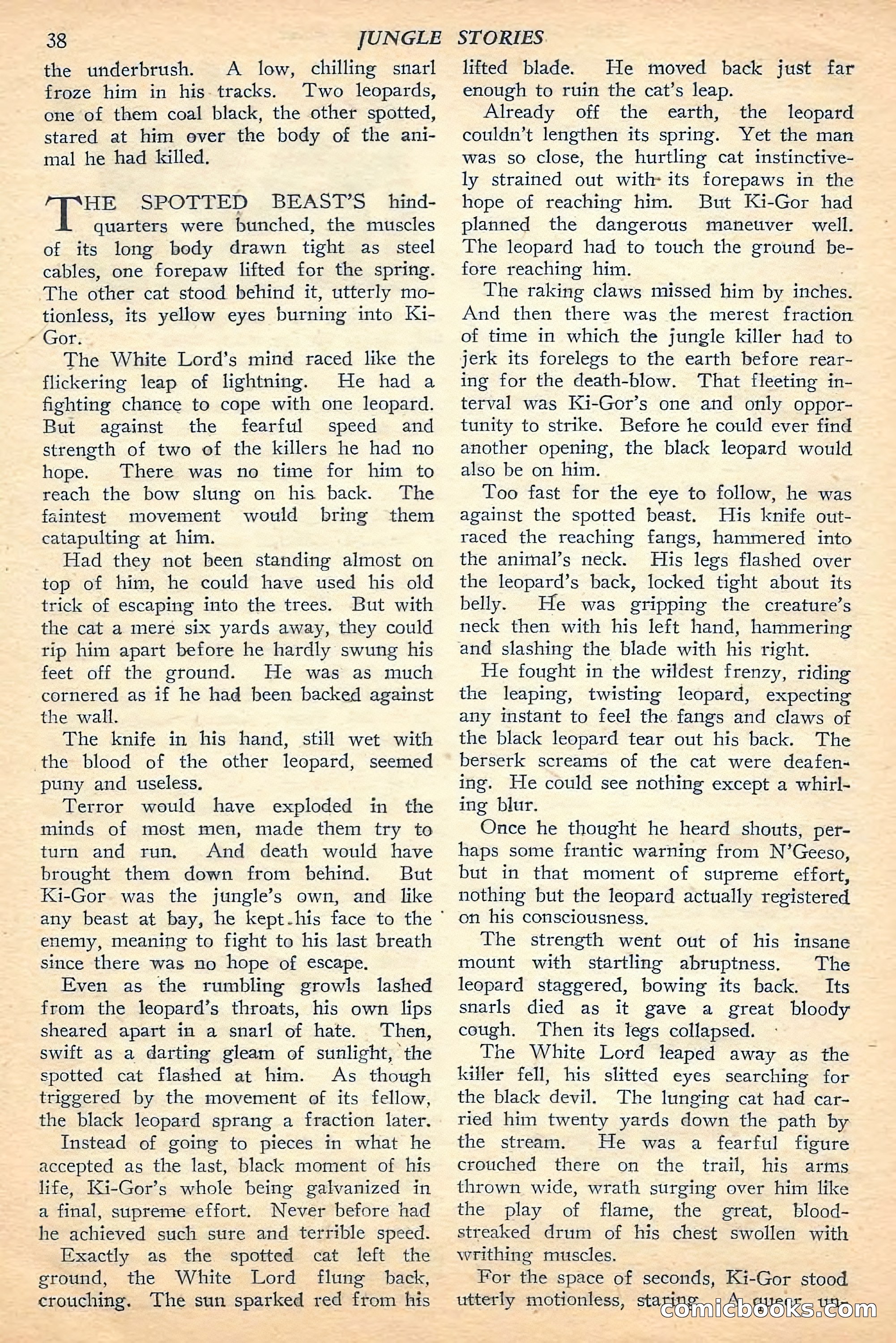 Jungle Stories, Fall 1948 — page 40 of 132