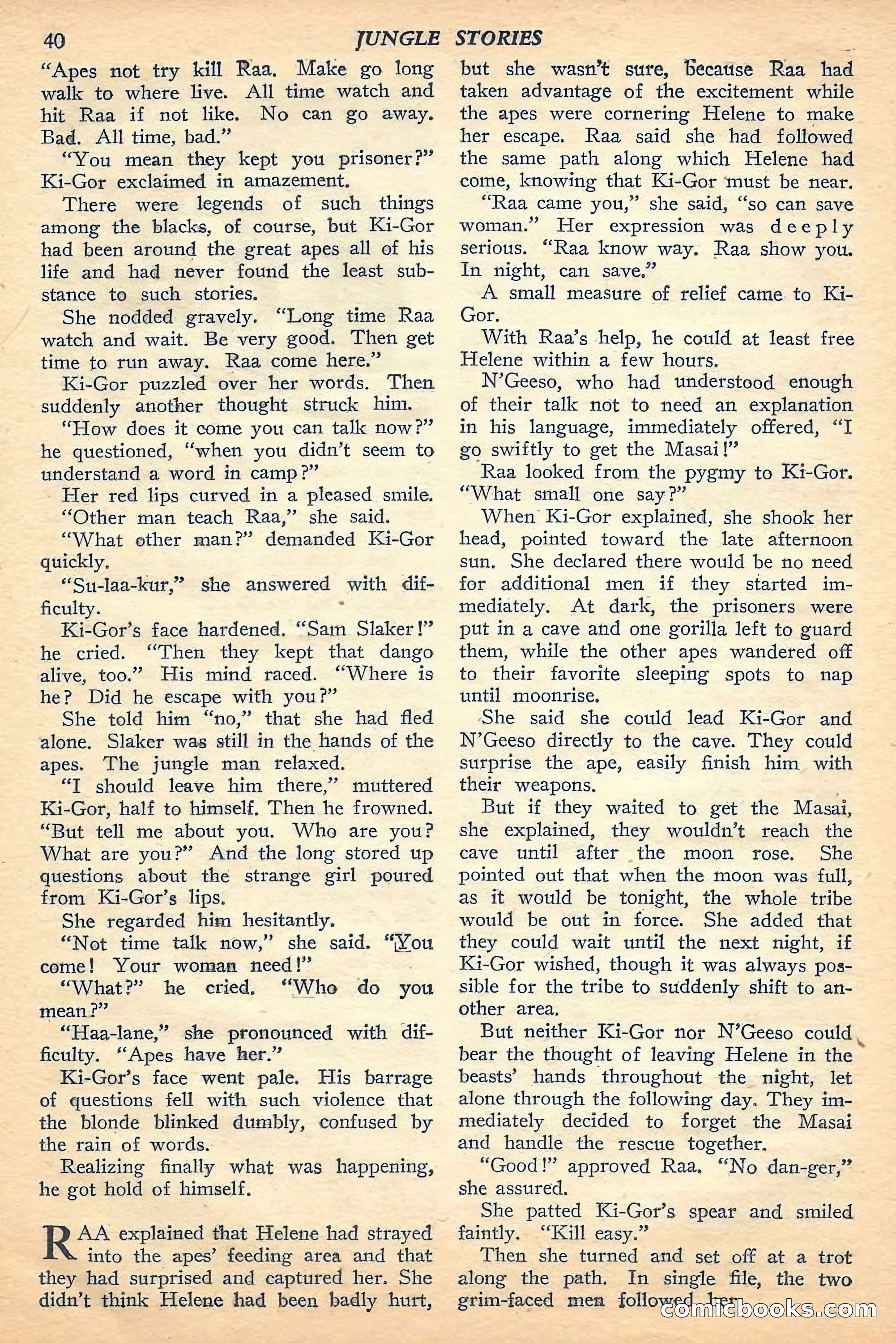 Jungle Stories, Fall 1948 — page 42 of 132