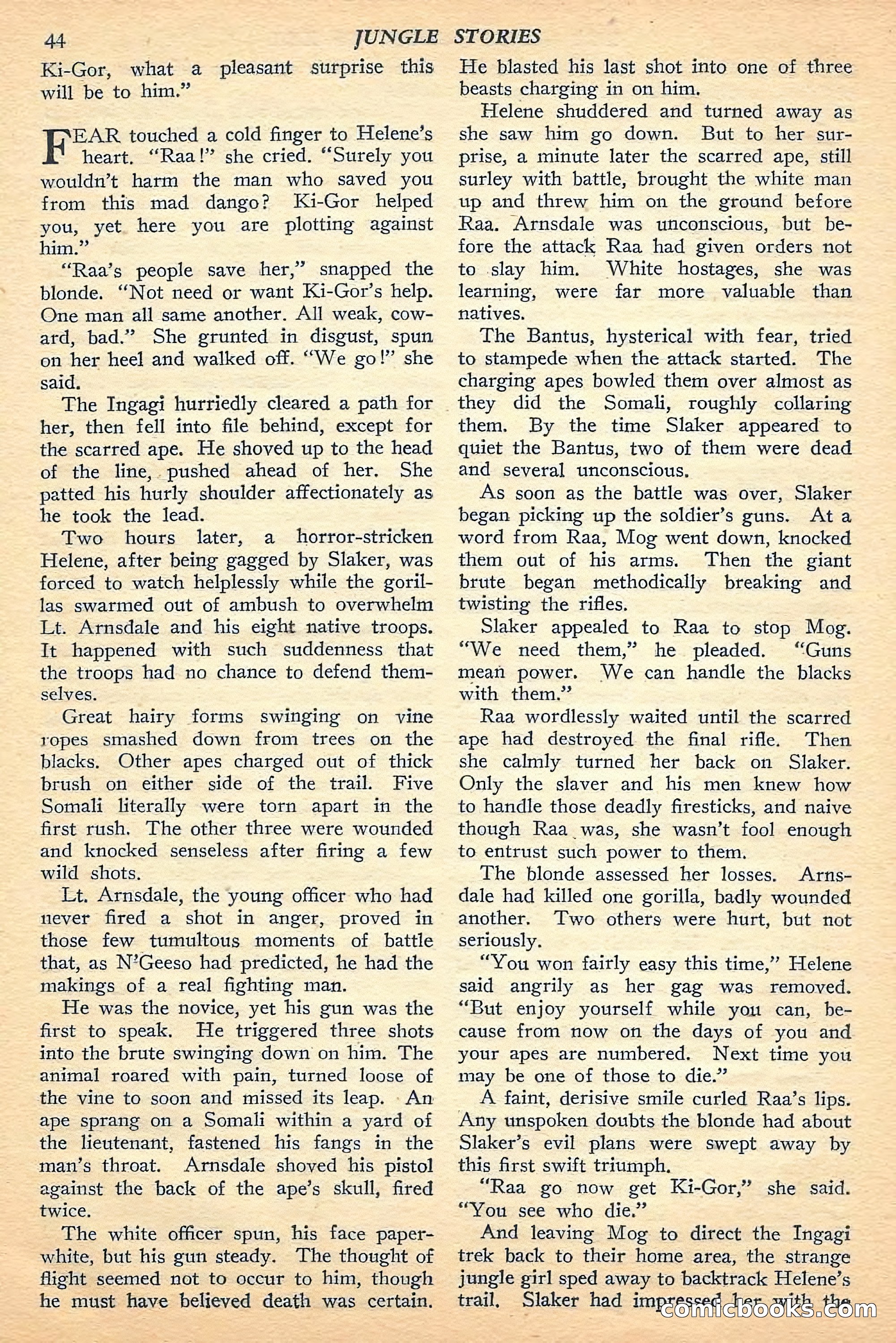 Jungle Stories, Fall 1948 — page 46 of 132