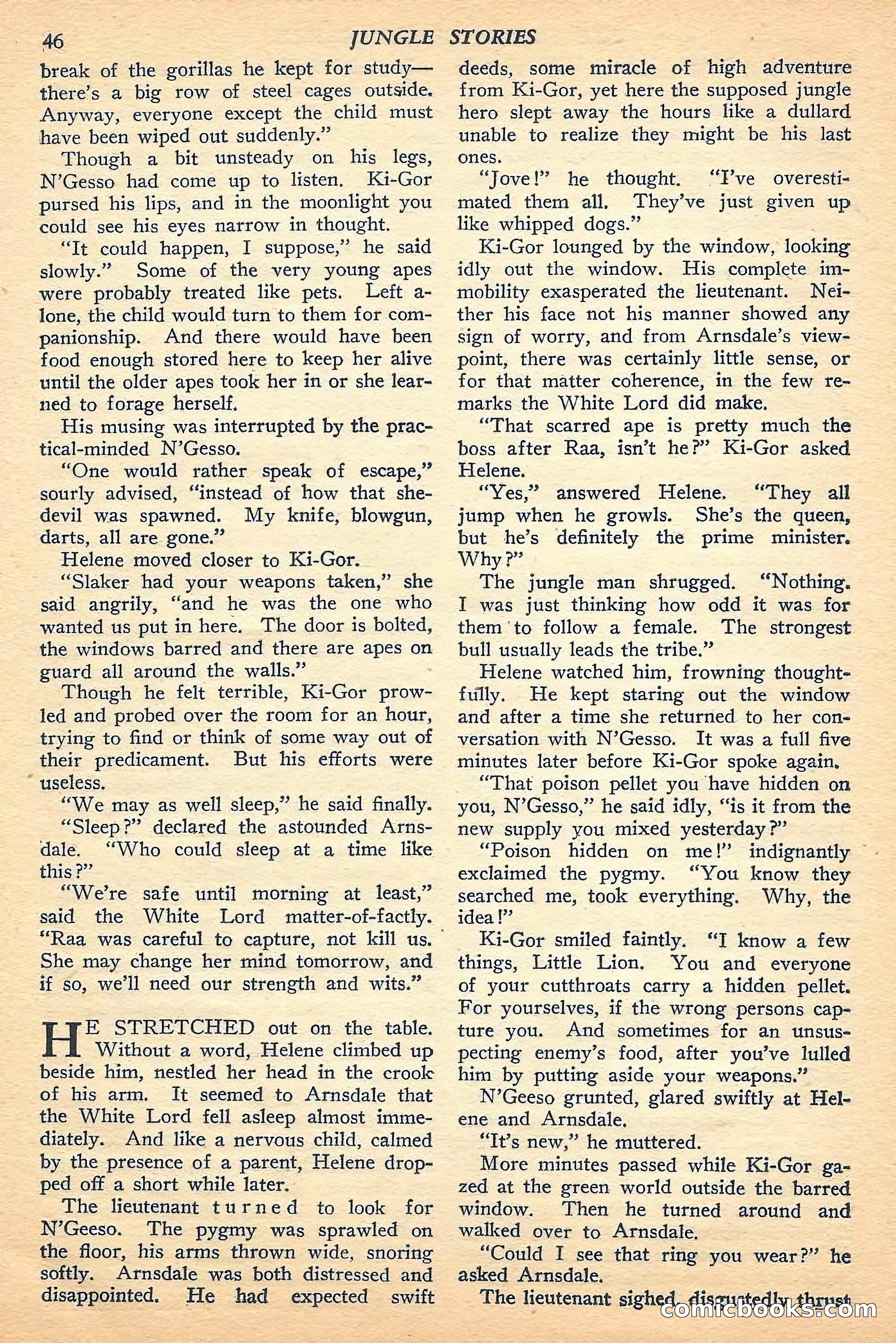 Jungle Stories, Fall 1948 — page 48 of 132