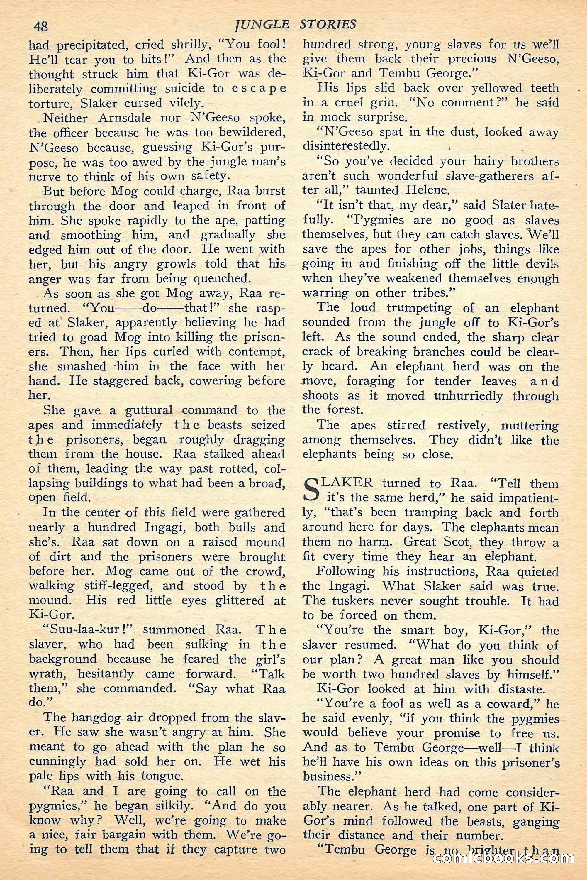 Jungle Stories, Fall 1948 — page 50 of 132