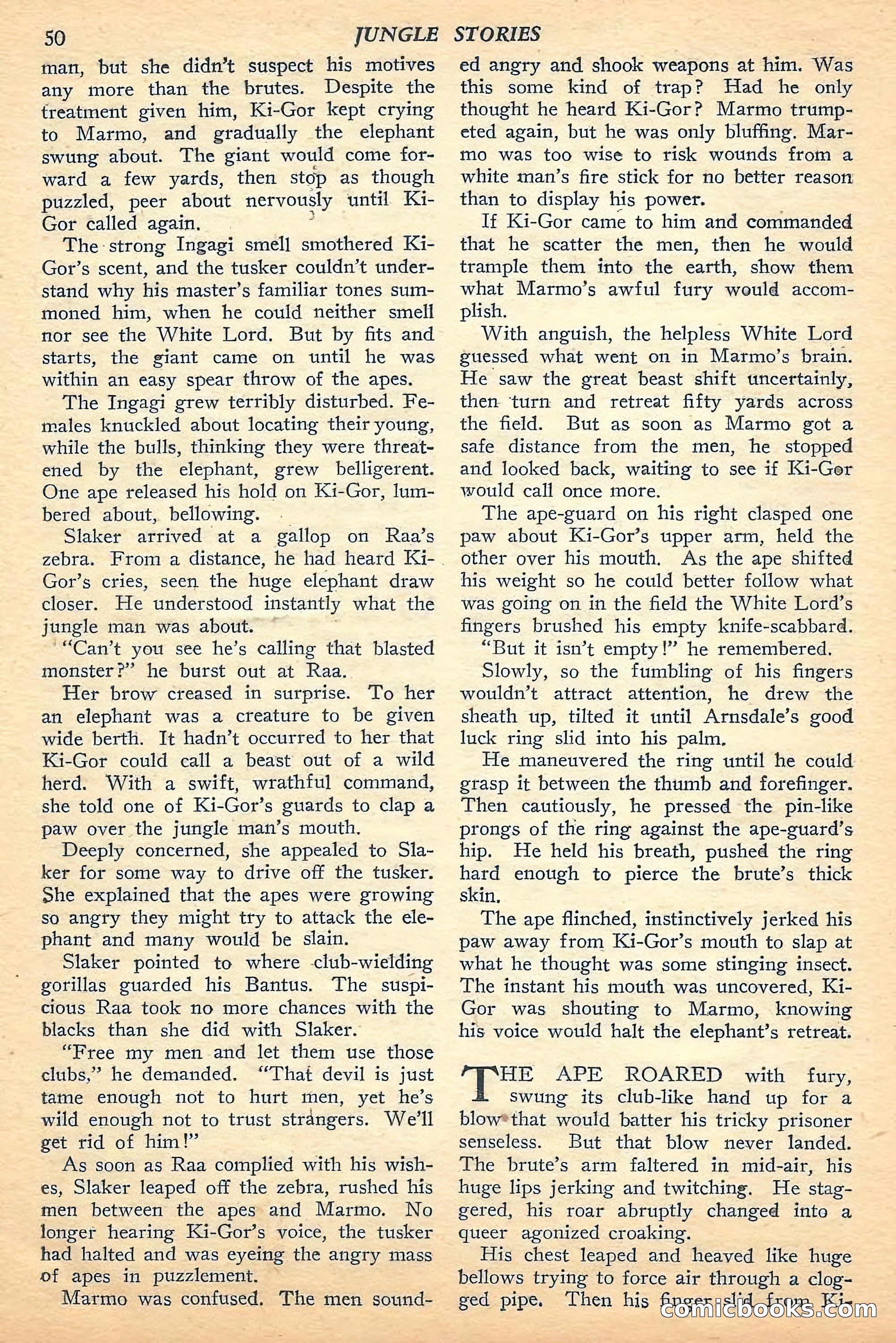 Jungle Stories, Fall 1948 — page 52 of 132