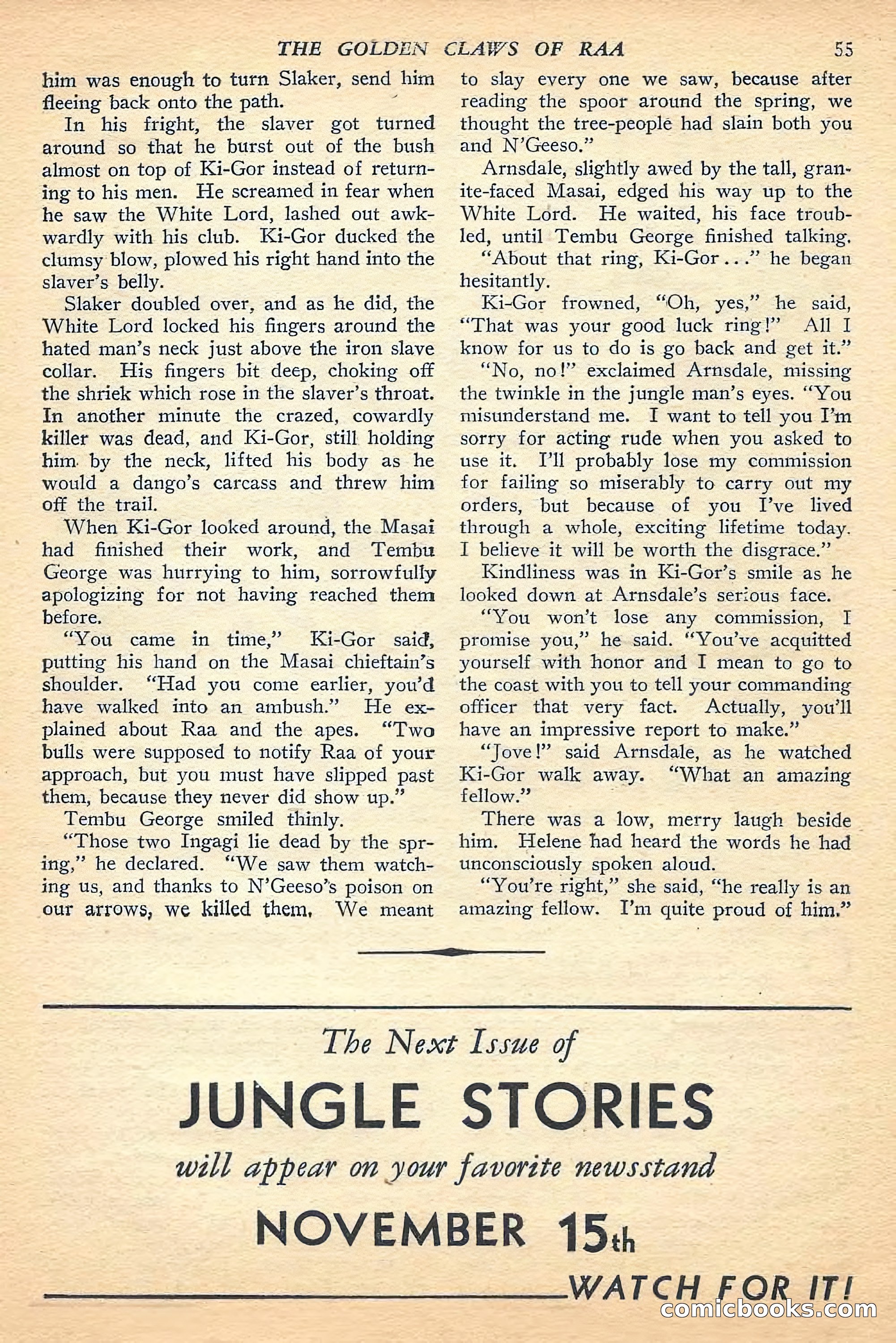 Jungle Stories, Fall 1948 — page 57 of 132
