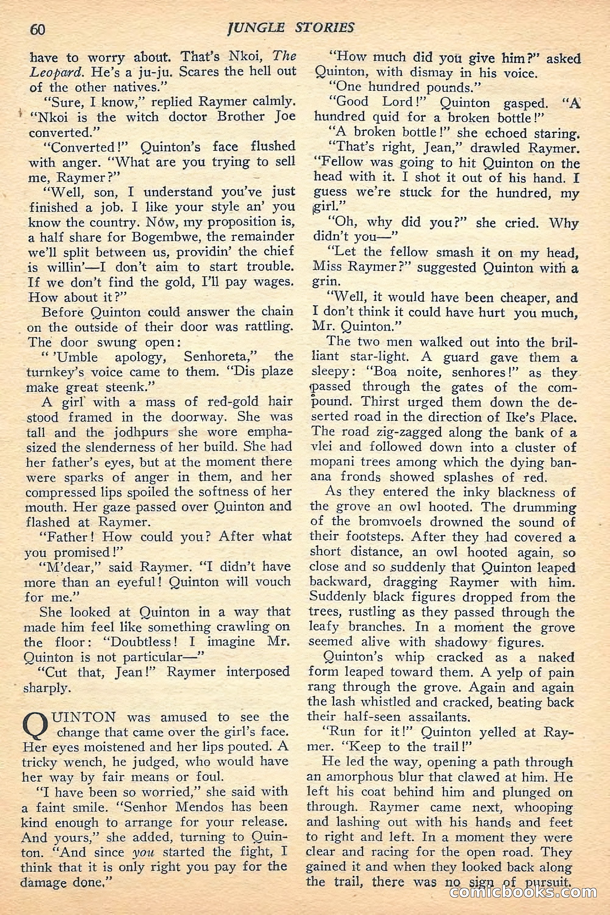 Jungle Stories, Fall 1948 — page 62 of 132