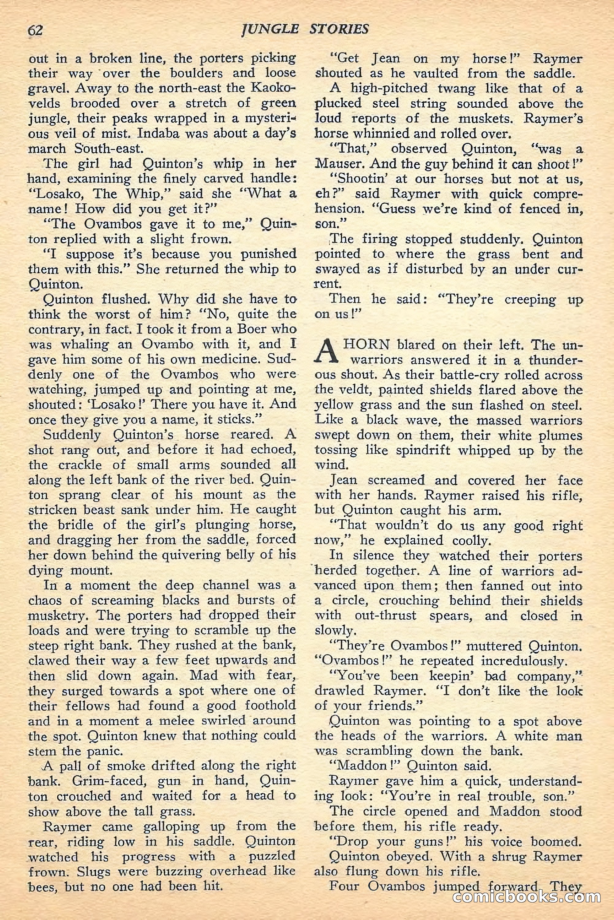 Jungle Stories, Fall 1948 — page 64 of 132