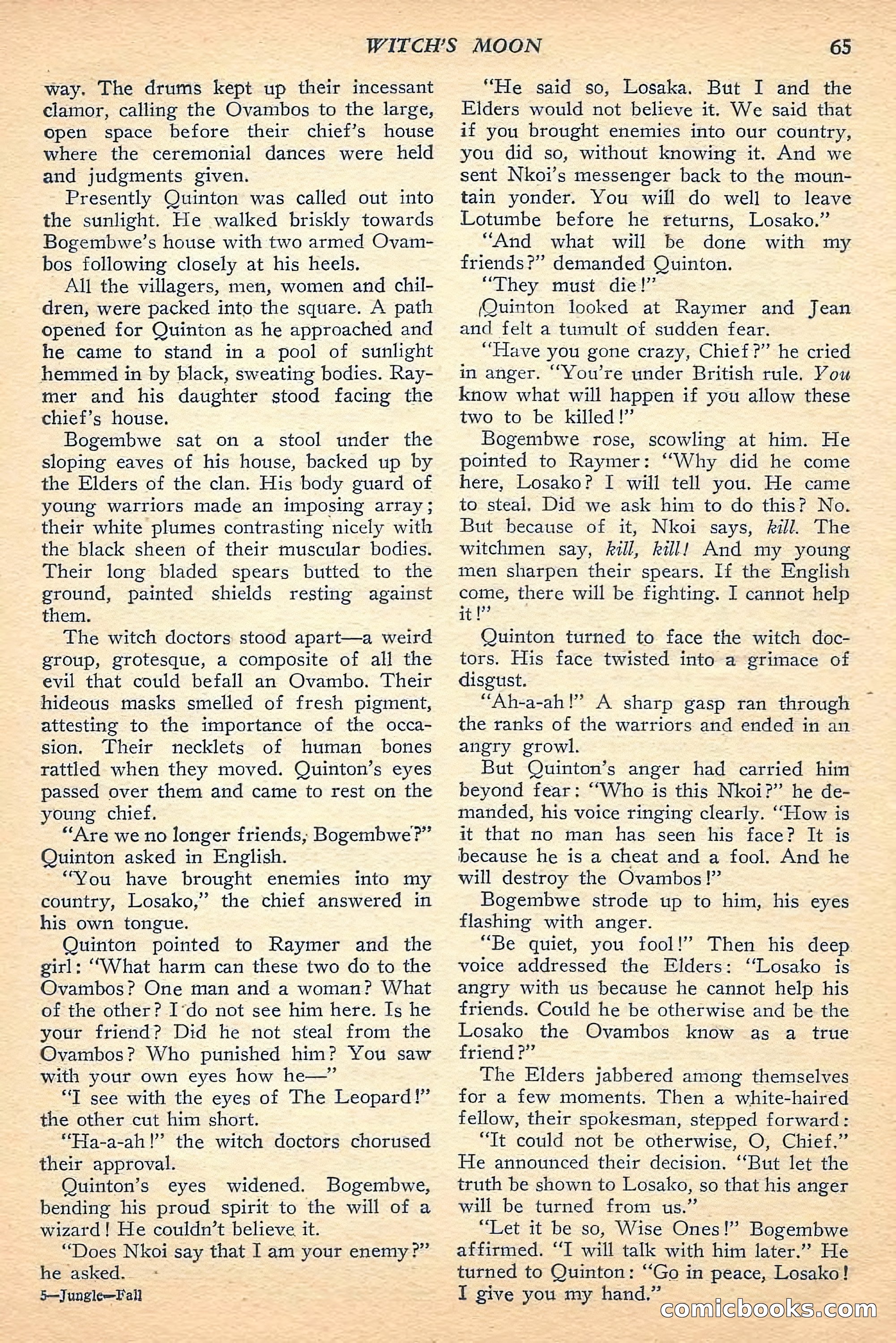 Jungle Stories, Fall 1948 — page 67 of 132