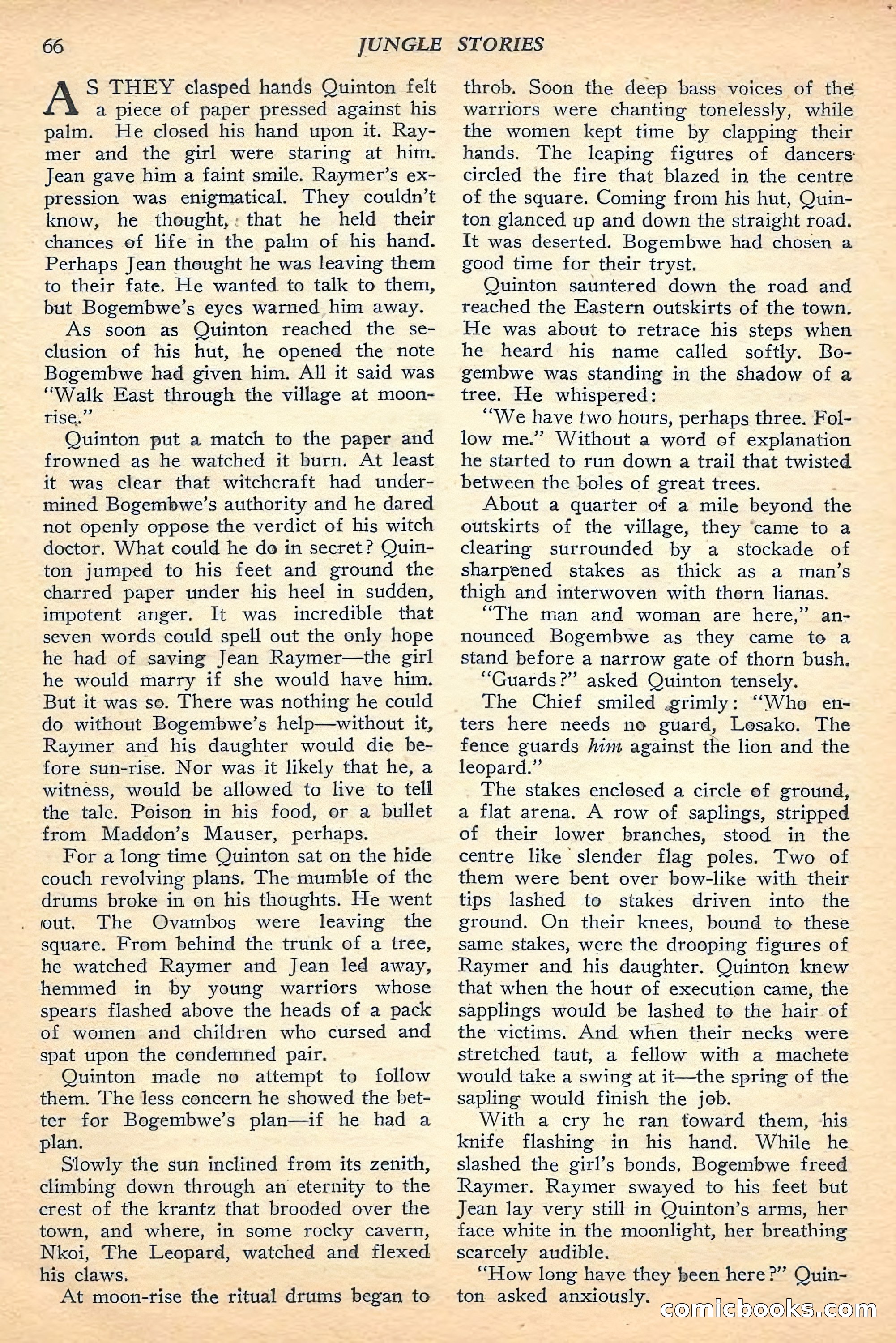 Jungle Stories, Fall 1948 — page 68 of 132