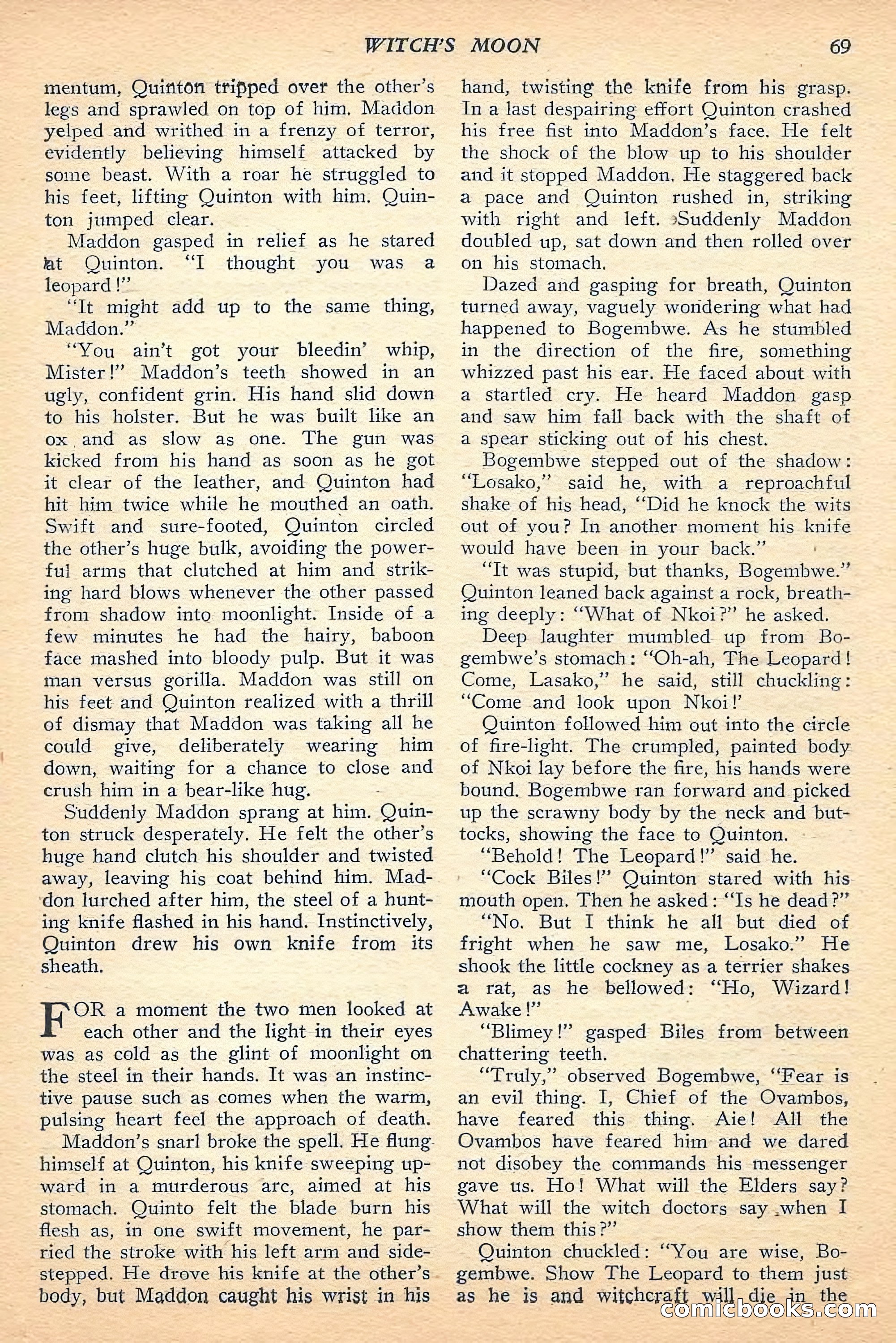 Jungle Stories, Fall 1948 — page 71 of 132
