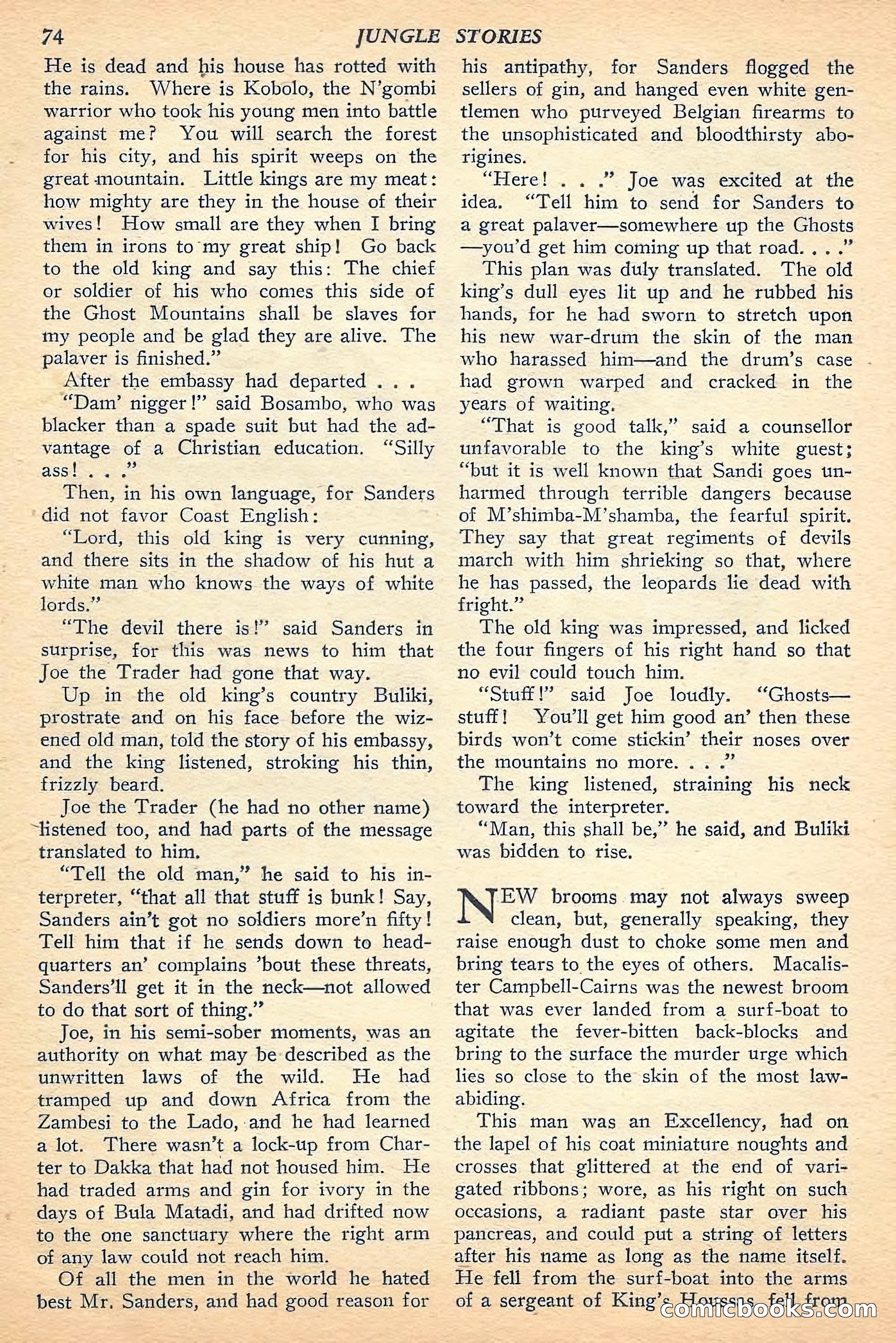 Jungle Stories, Fall 1948 — page 76 of 132