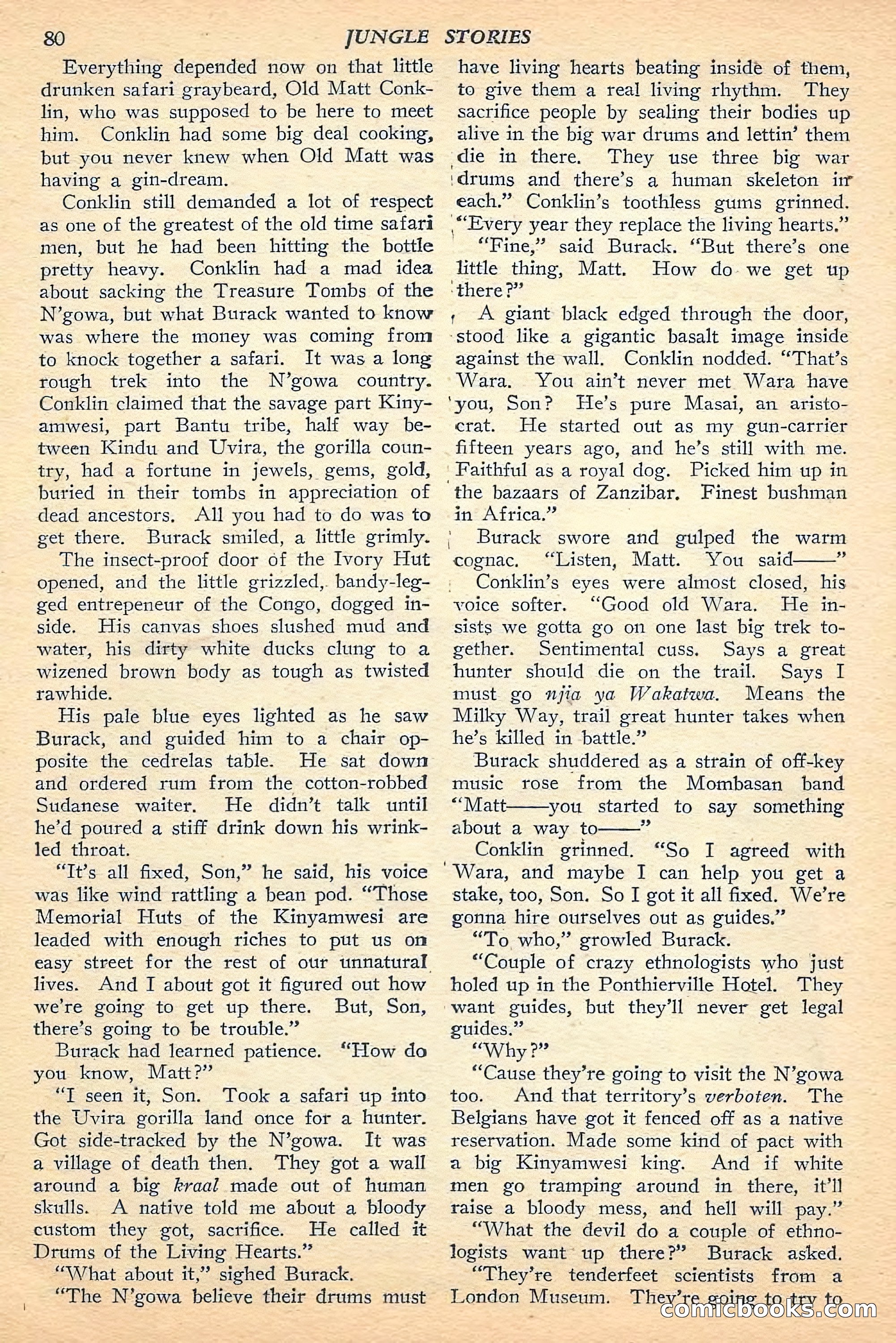 Jungle Stories, Fall 1948 — page 82 of 132