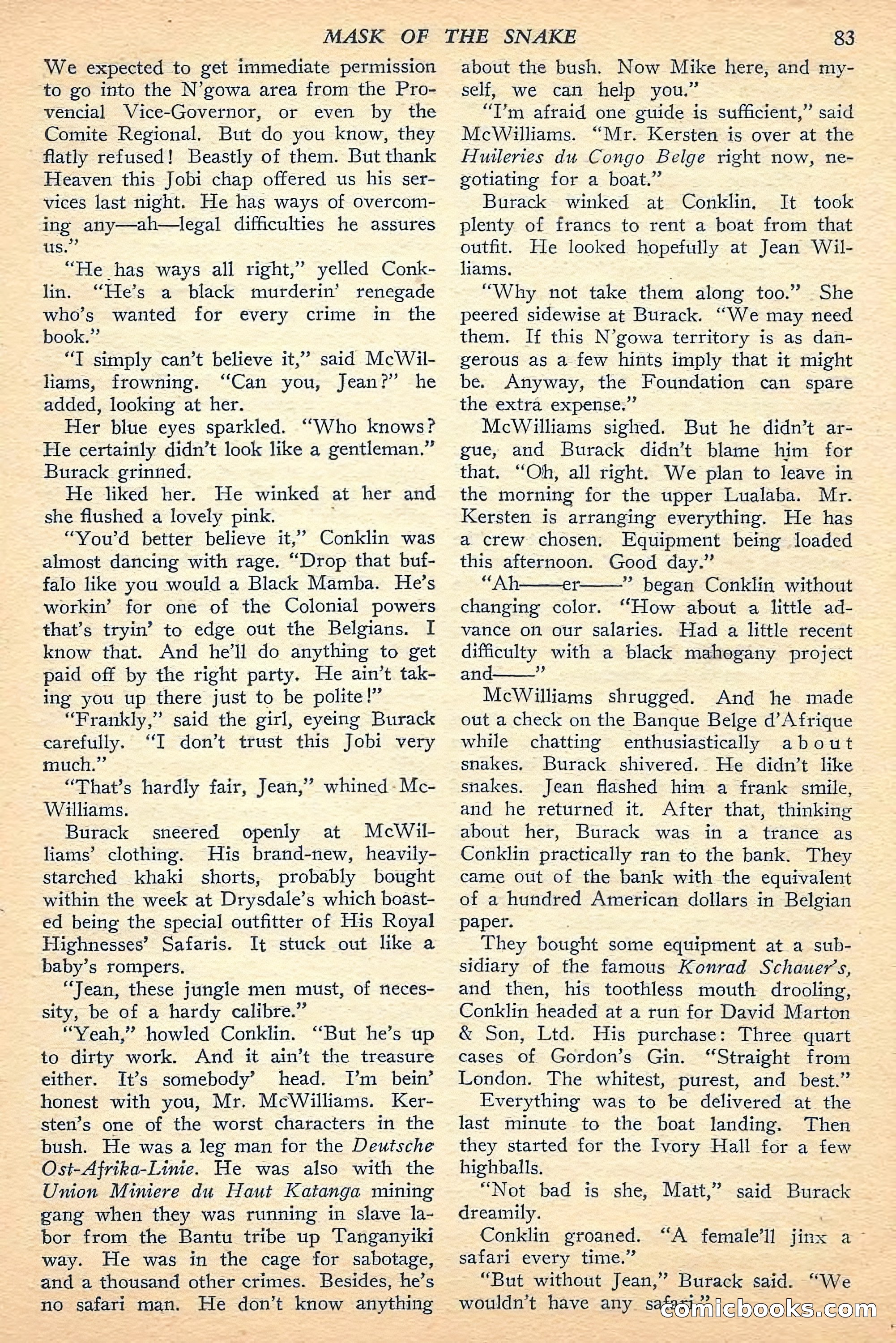 Jungle Stories, Fall 1948 — page 85 of 132